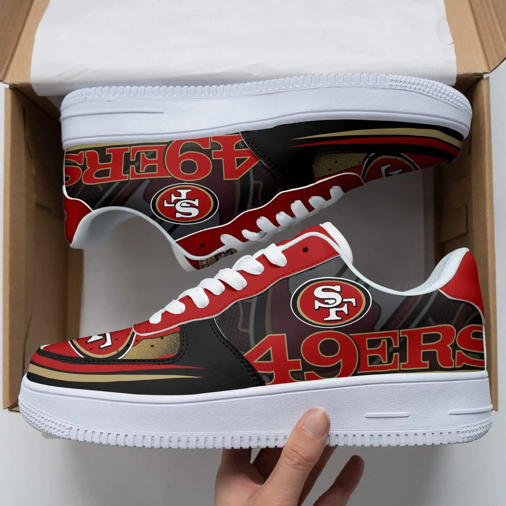 San Francisco 49Ers Air Force 1 Sneakers 83 For Men Women