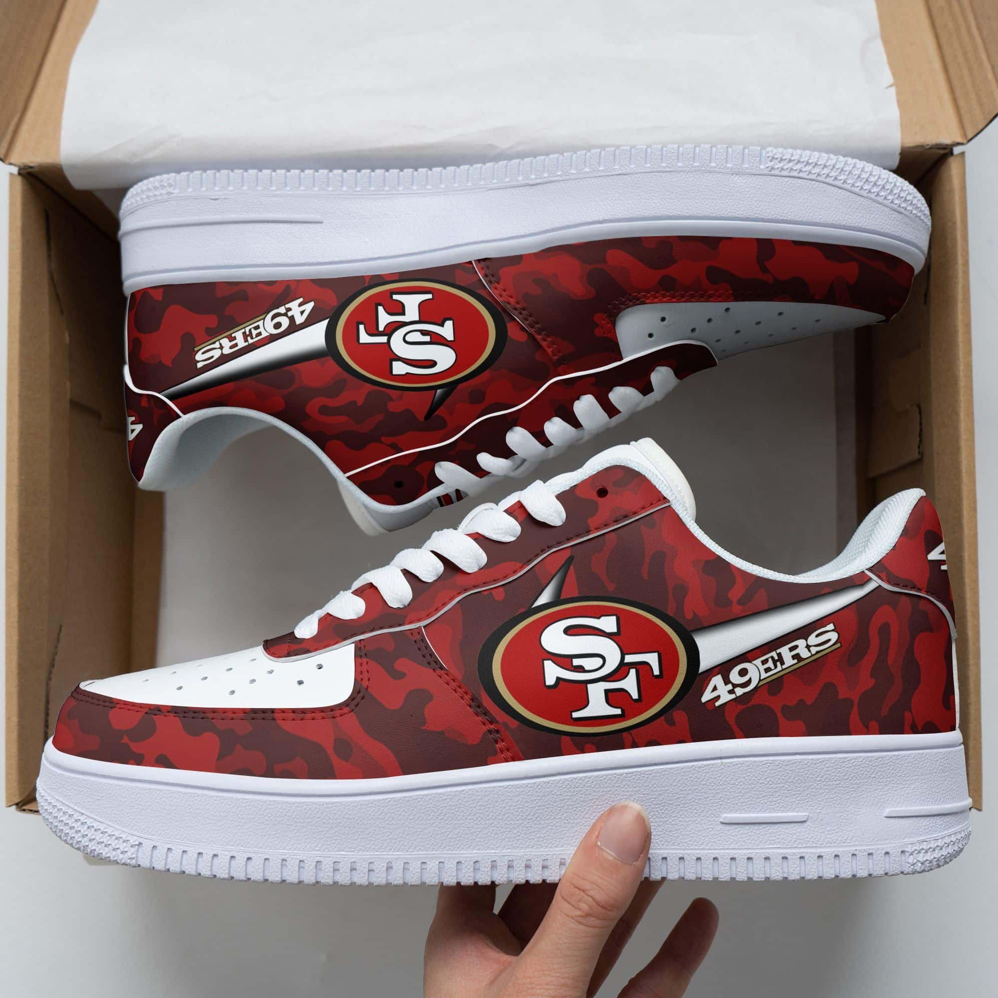 San Francisco 49Ers Air Force 1 Sneakers 79 For Men Women