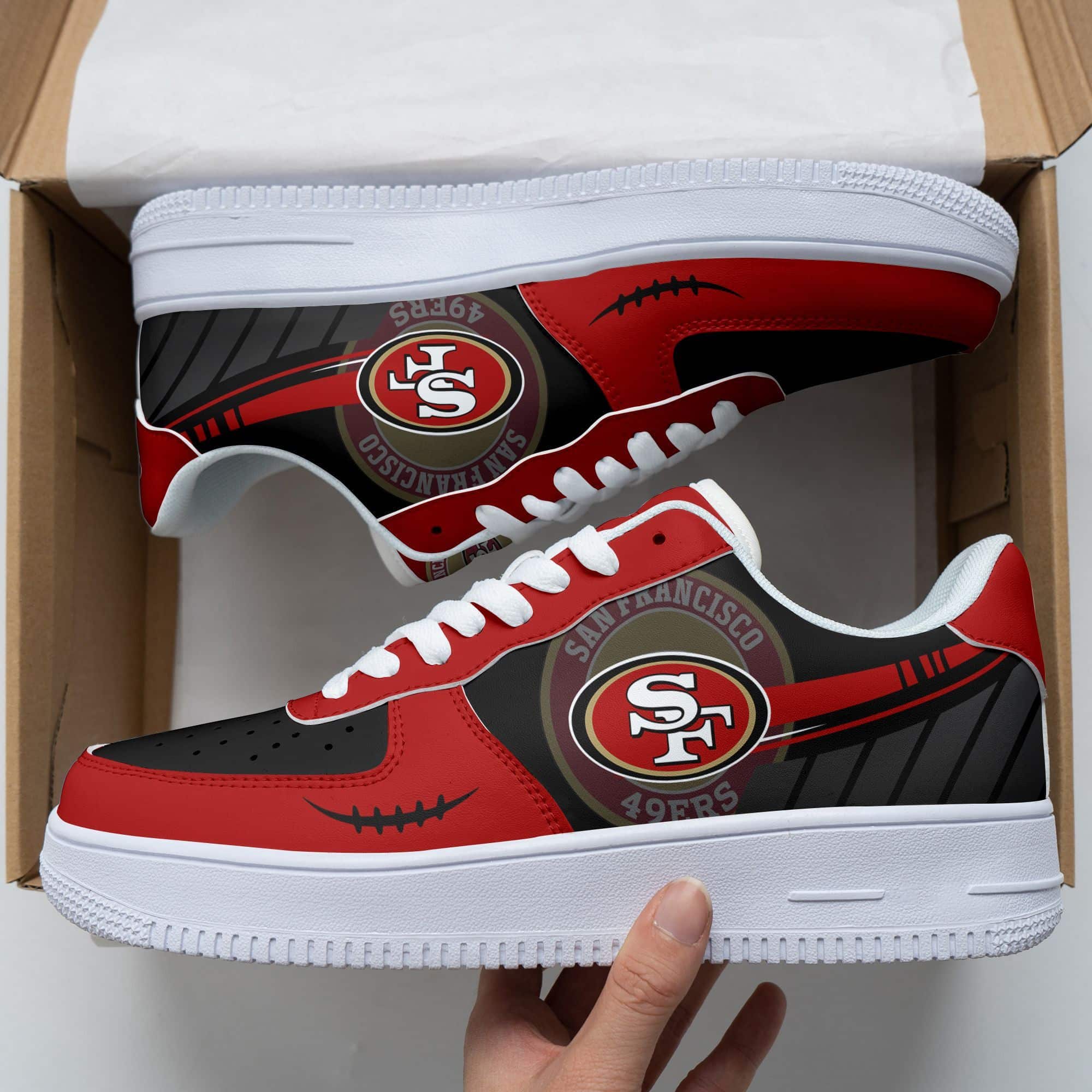 San Francisco 49Ers Air Force 1 Shoes 154 For Men Women
