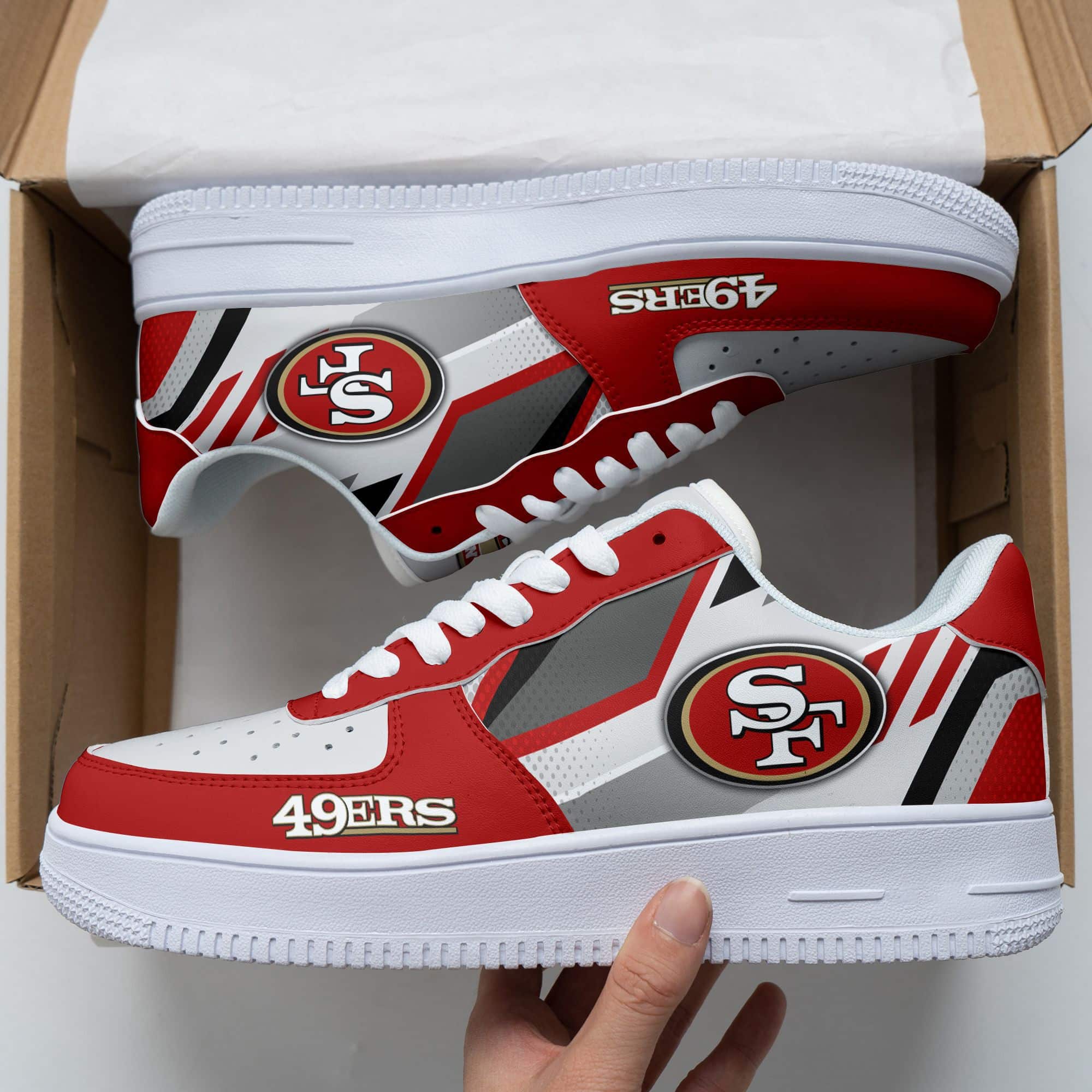 San Francisco 49Ers Air Force 1 Sneakers 75 For Men Women