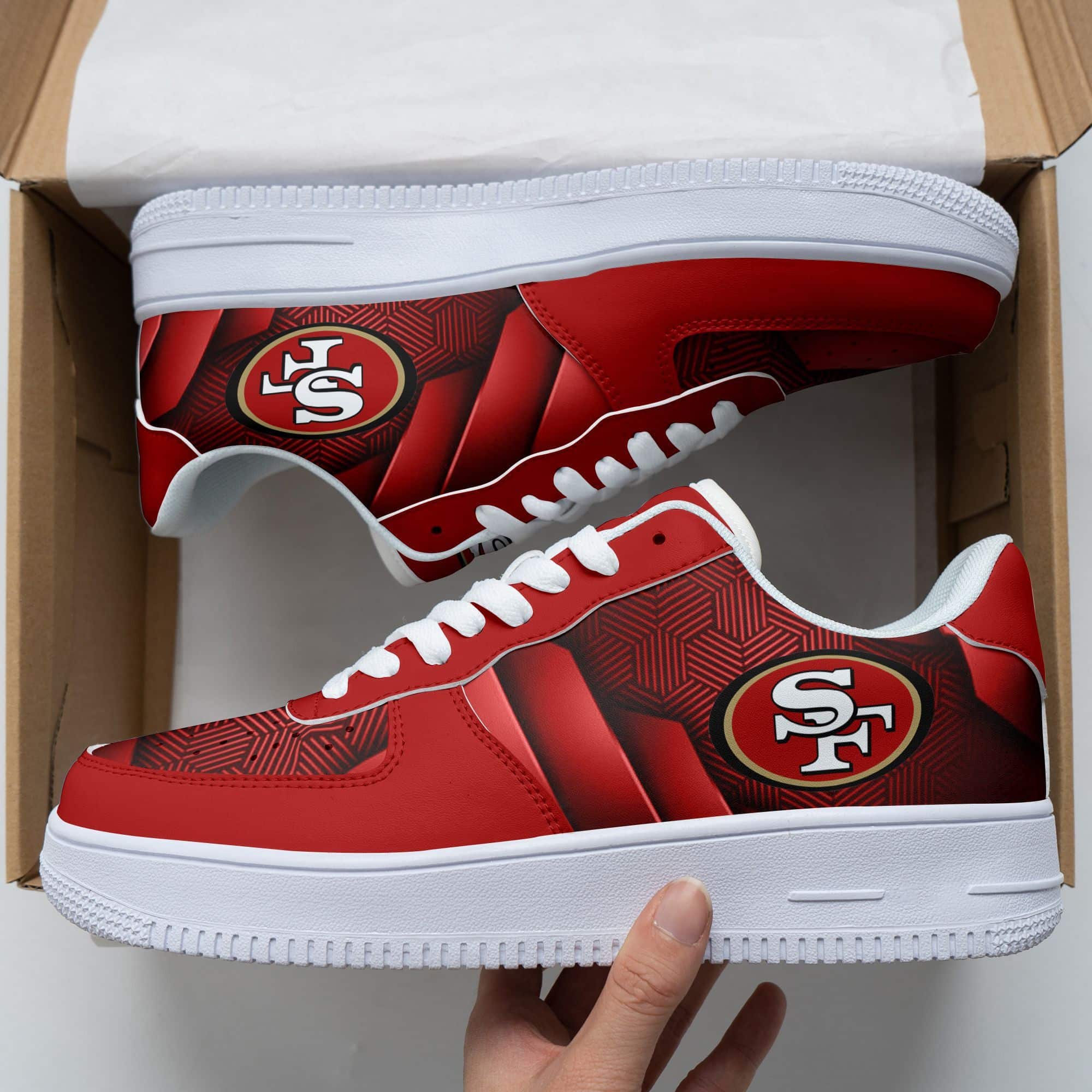 San Francisco 49Ers Air Force 1 Sneakers 49 For Men Women