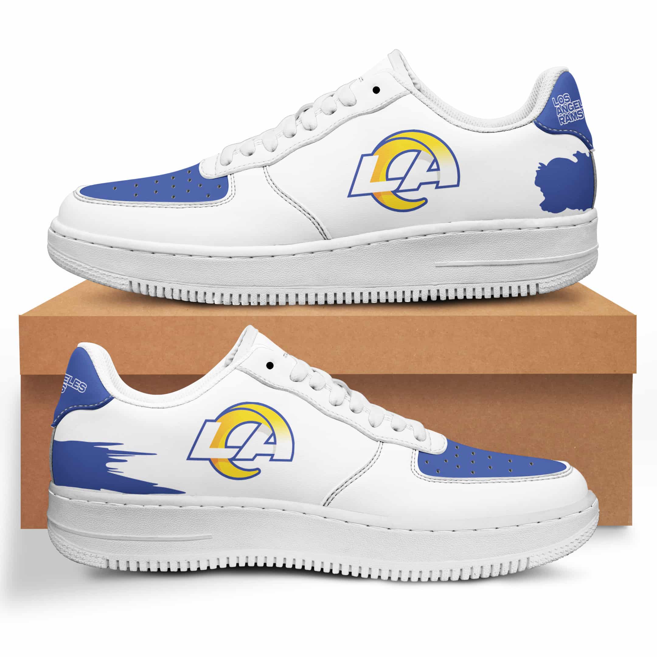 Los Angeles Rams Air Force 1 Shoes Bg01 For Men Women