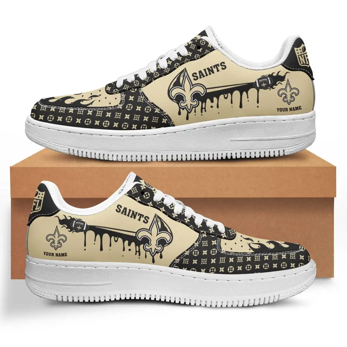 New Orleans Saints Air Force 1 Shoes Bg64 For Men Women