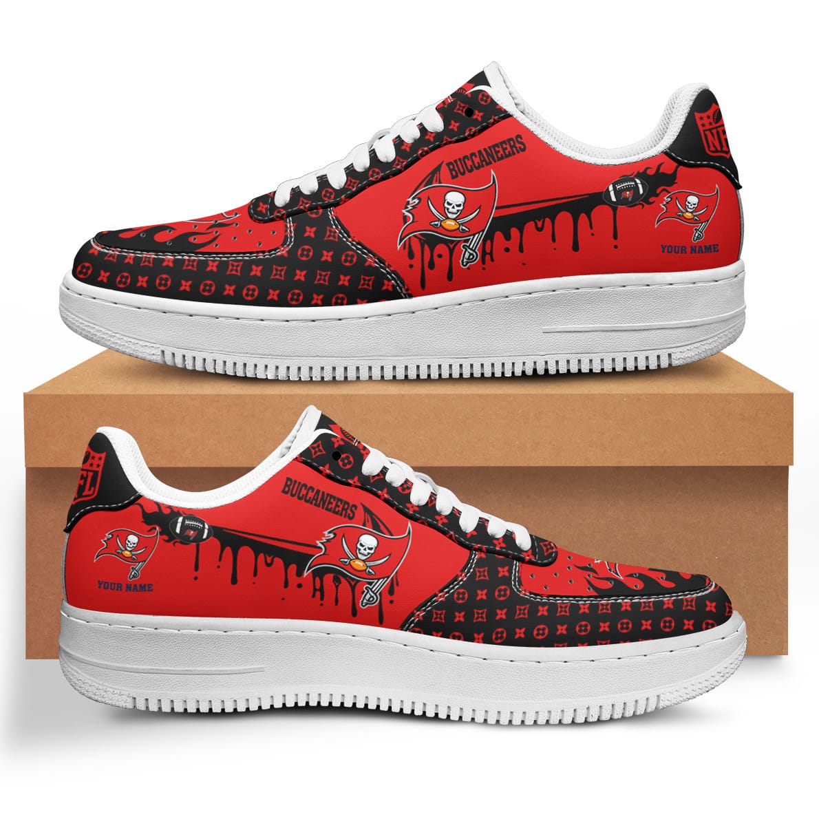 Tampa Bay Buccaneers Air Force 1 Shoes Bg72 For Men Women