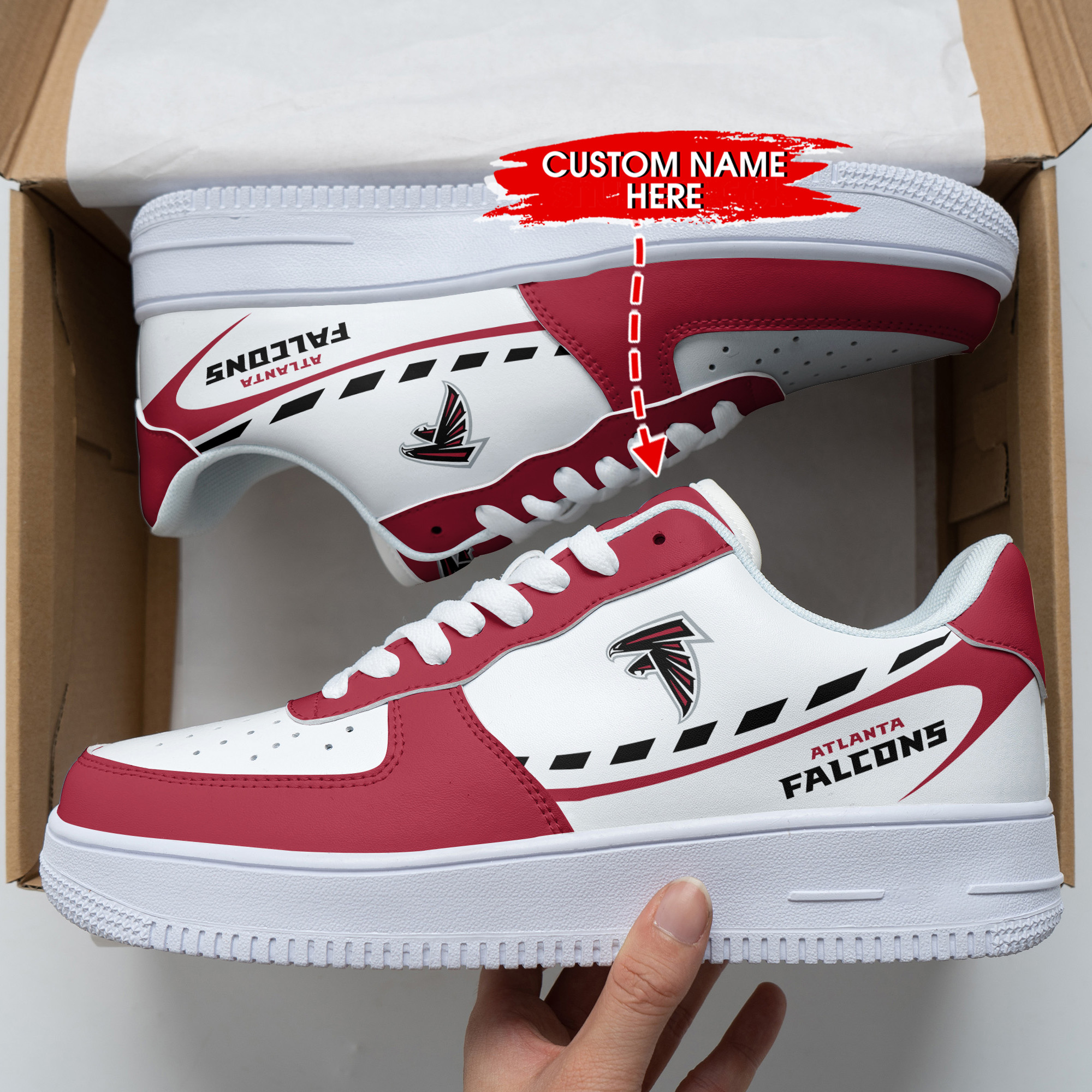 Atlanta Falcons Personalized Air Force 1 Shoes Bg336 For Men Women