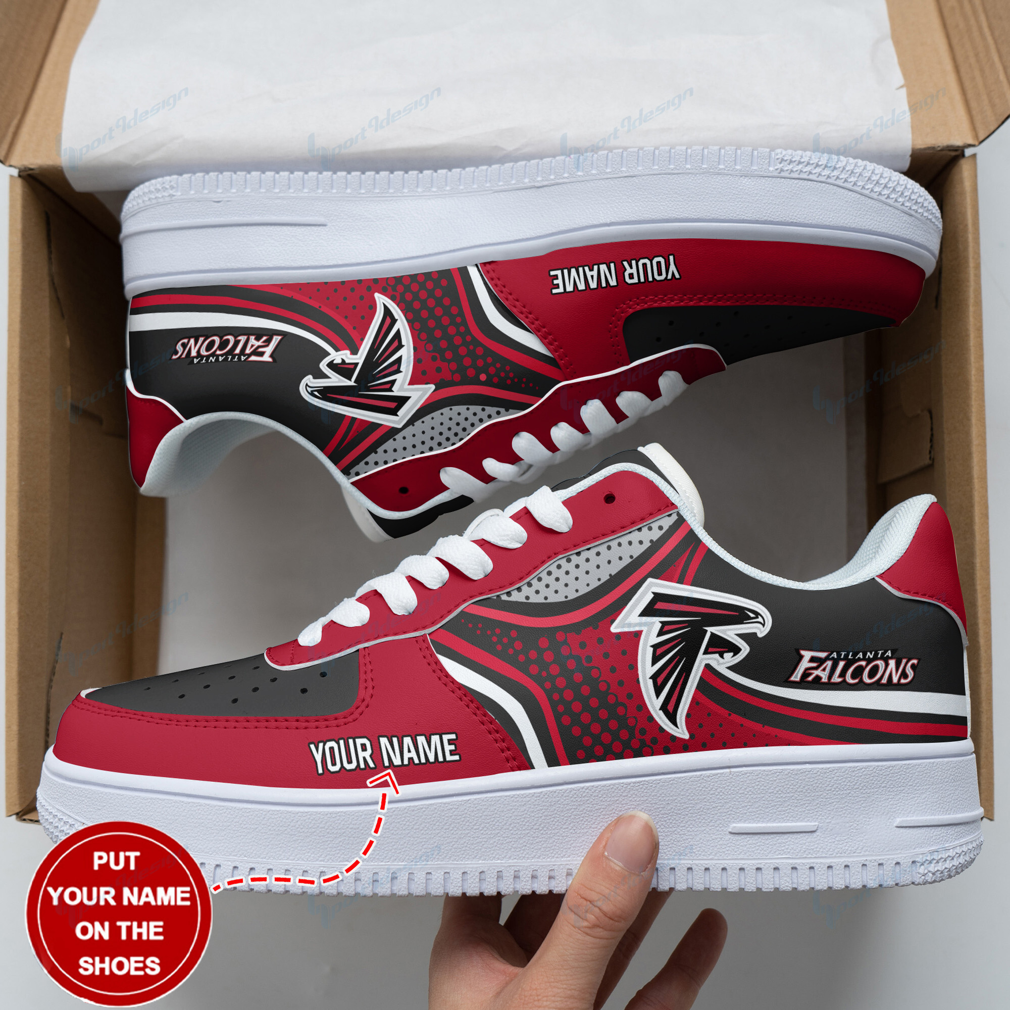 Atlanta Falcons Personalized Air Force 1 Shoes Bg94 For Men Women