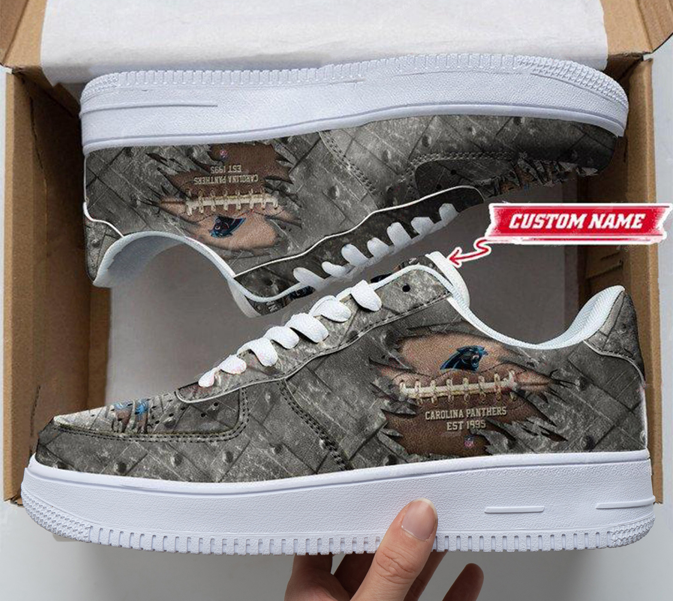 Carolina Panthers Personalized Air Force 1 Shoes Bg352 For Men Women