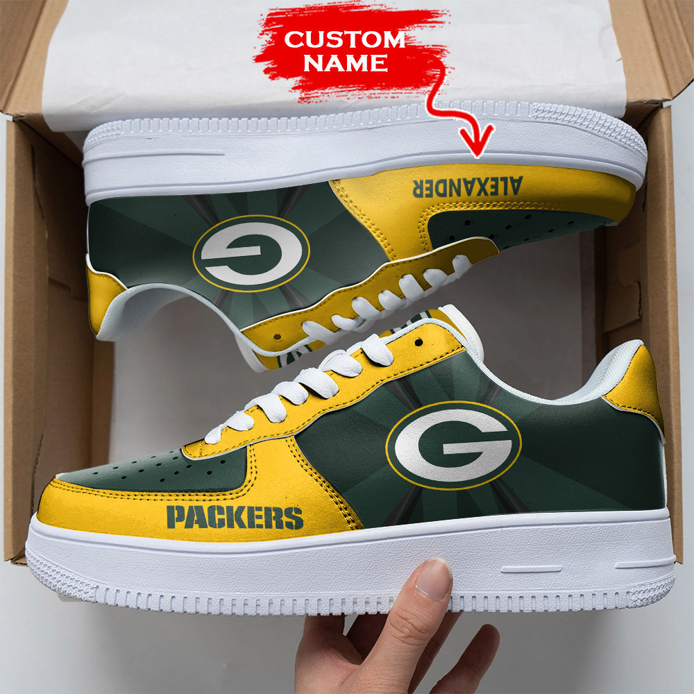 Nfl Green Bay Packers Custom Air Force 1 Sneakers For Men Women