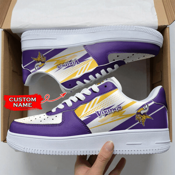 Minnesota Vikings Nfl Personalized Air Force 1 Shoes For Men Women
