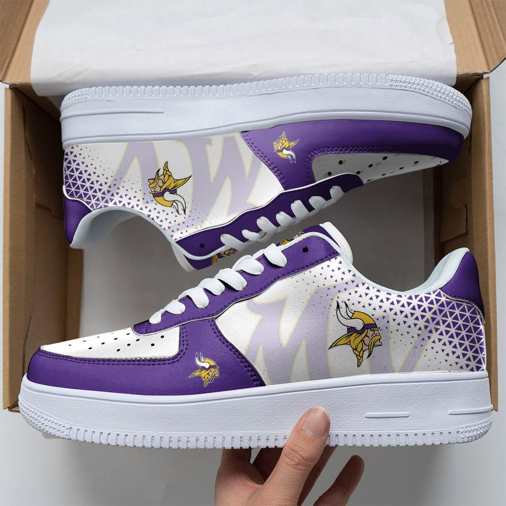 Nfl Minnesota Vikings Air Force 1 Sneakers For Fans For Men Women