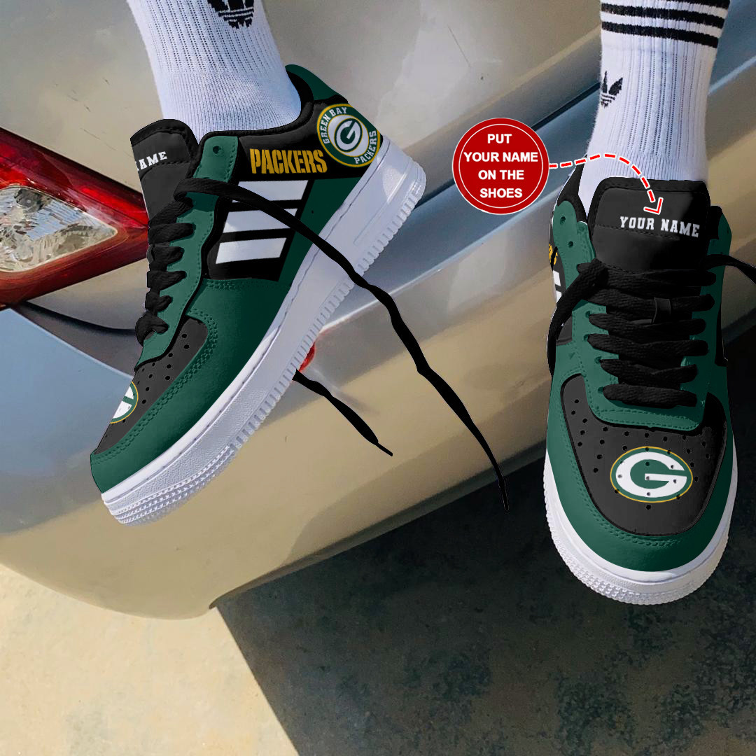 Green Bay Packers Personalized Air Force 1 Shoes Bg228 For Men Women