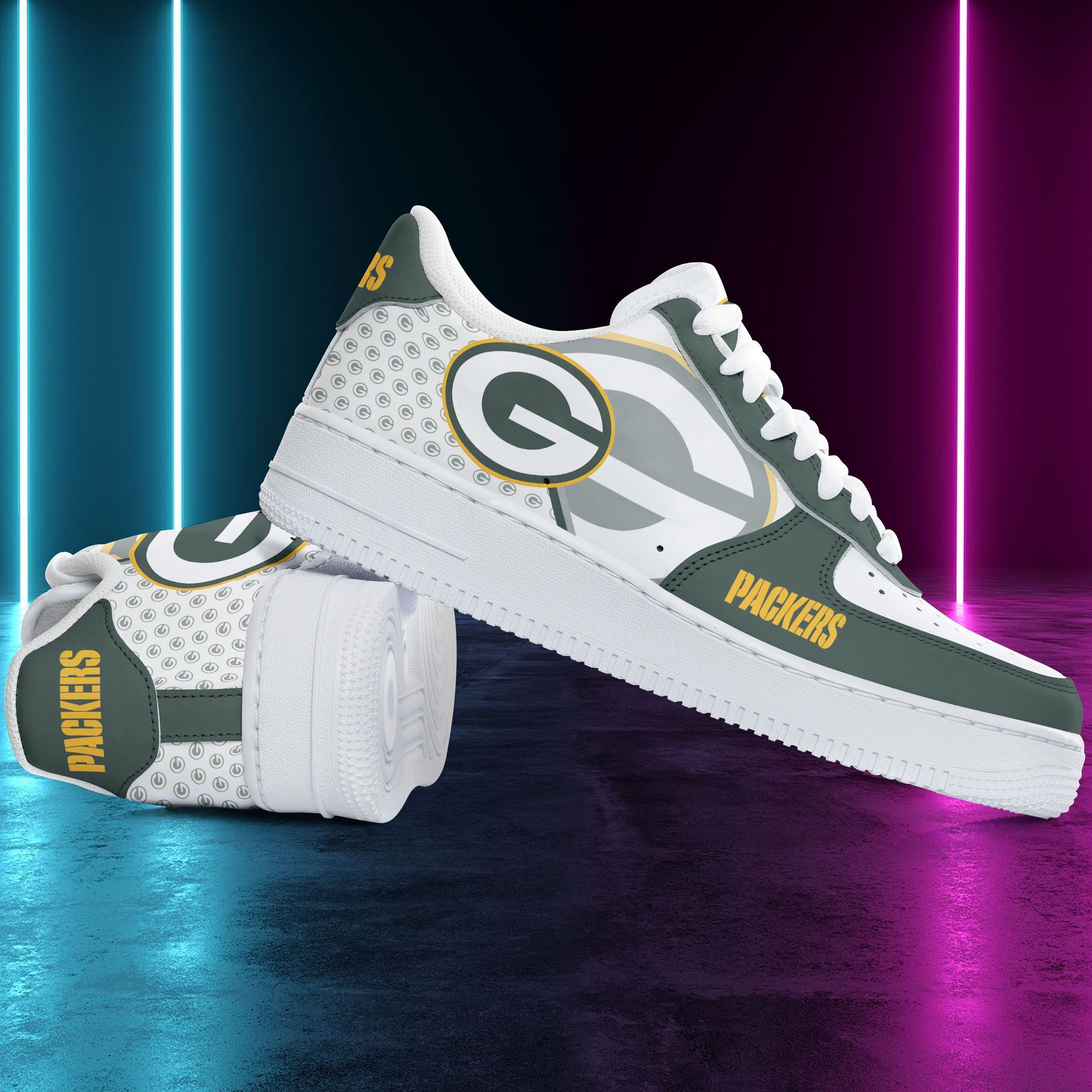 Green Bay Packers Air Force 1 Shoes 149 For Men Women