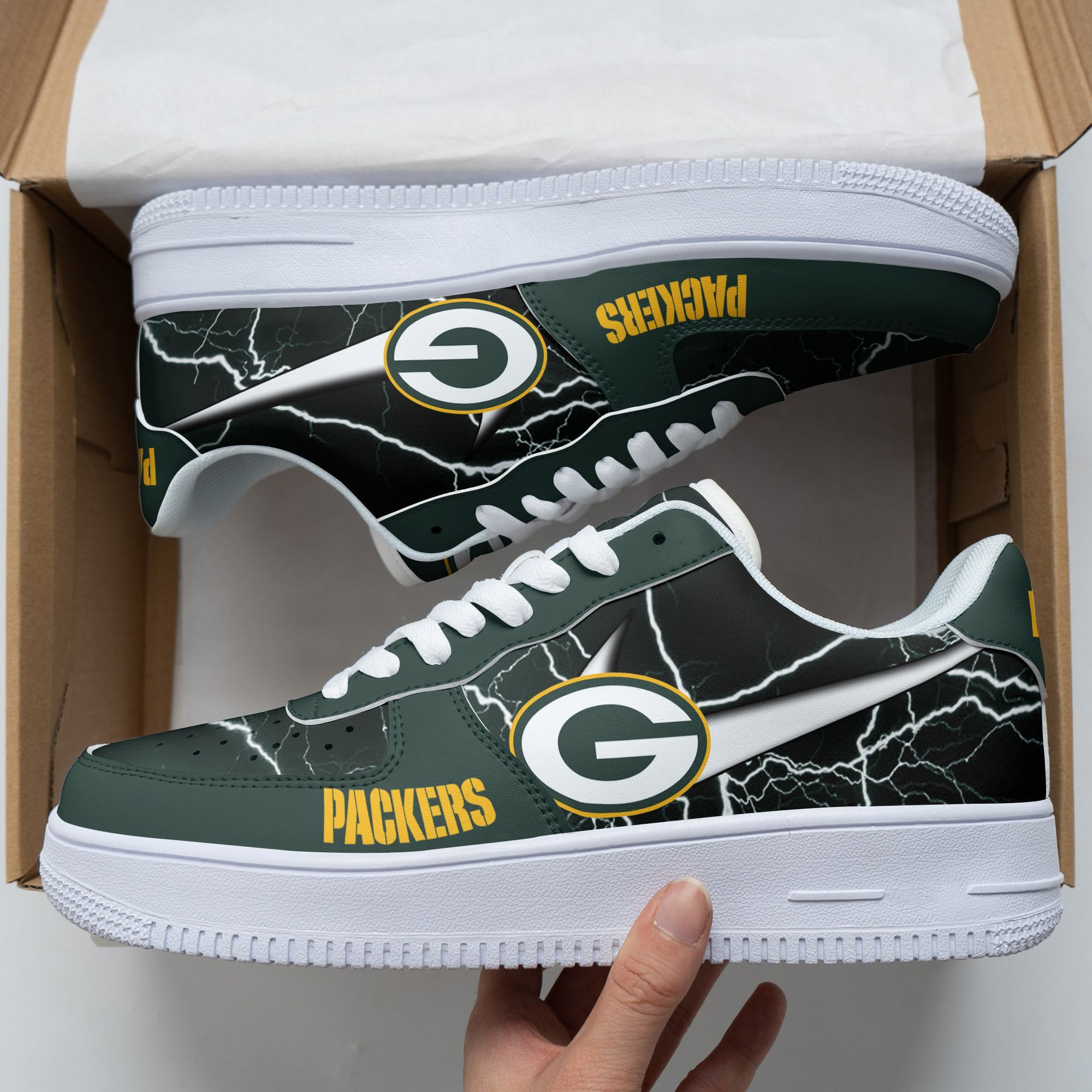 Green Bay Packers Air Force 1 Shoes 142 For Men Women