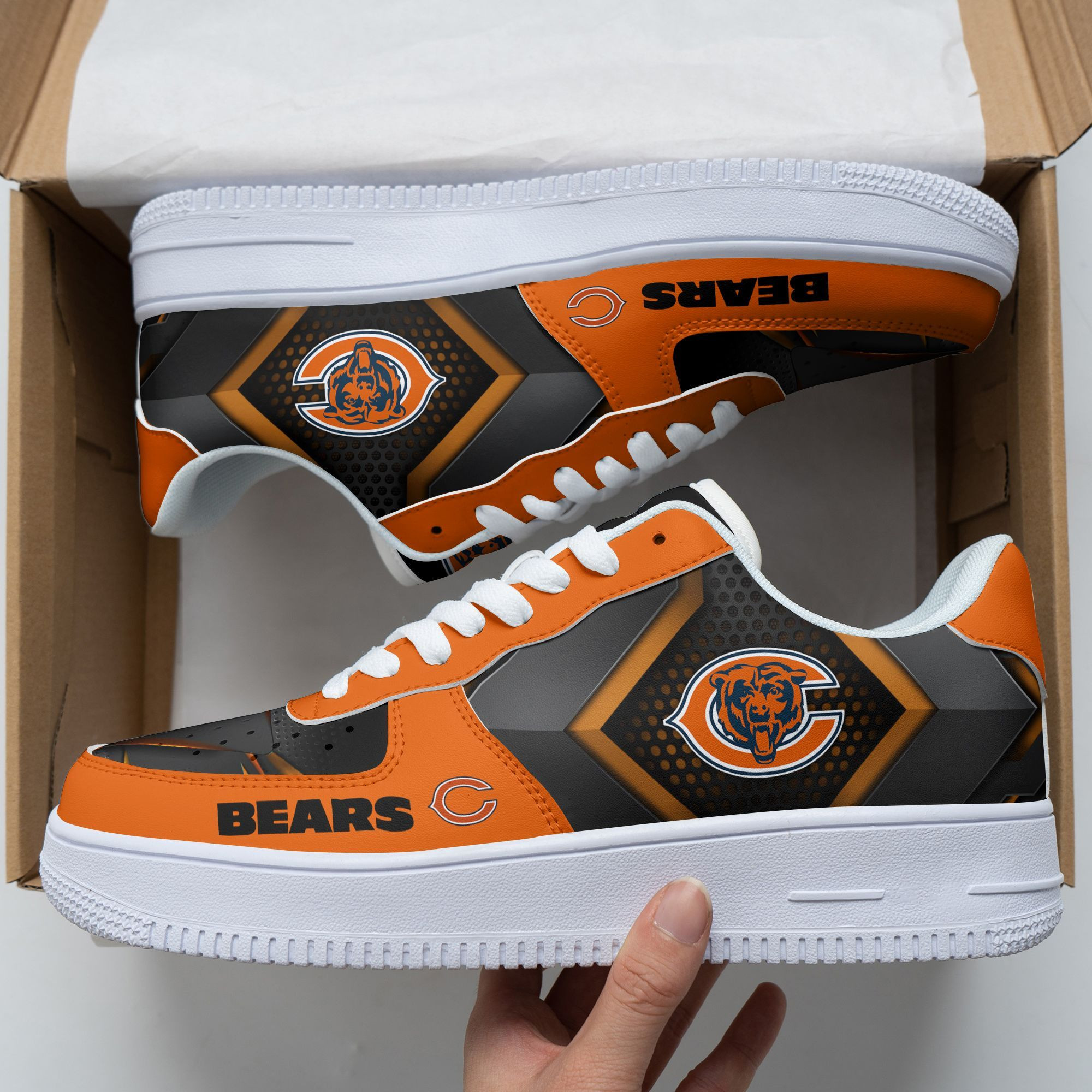 Chicago Bears Air Force 1 Shoes 194 For Men Women