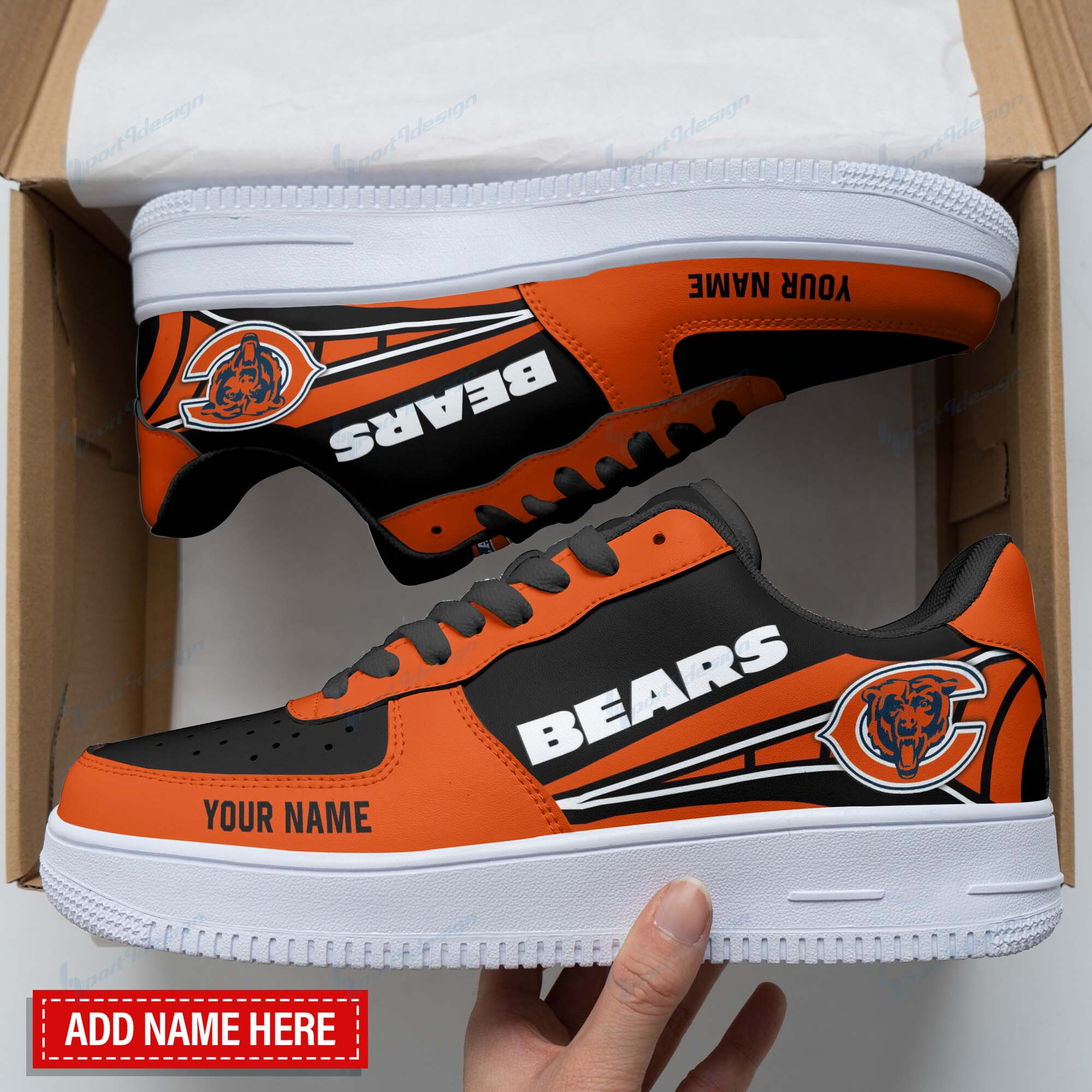 Chicago Bears Personalized Air Force 1 Shoes Bg109 For Men Women