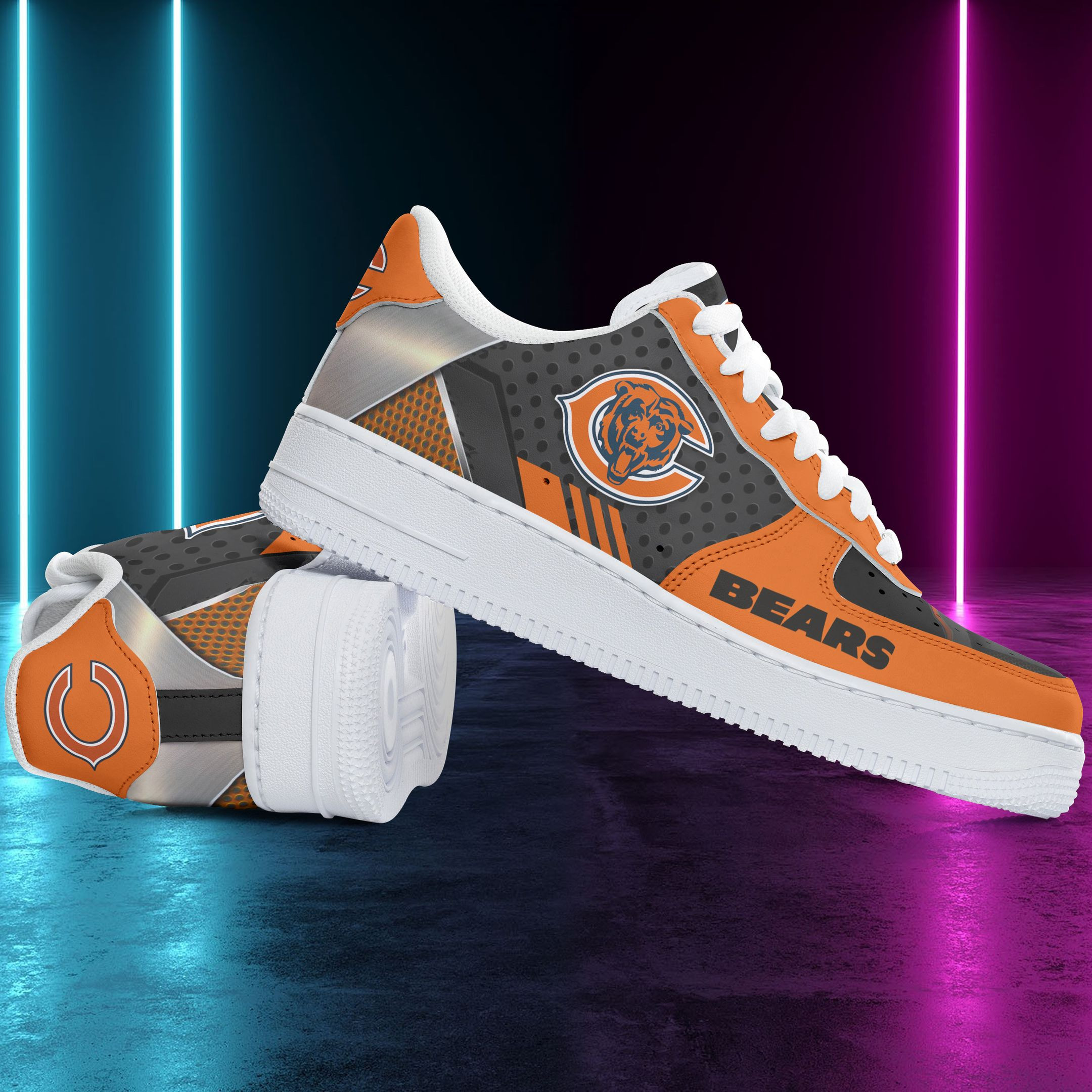 Chicago Bears Air Force 1 Shoes 133 For Men Women