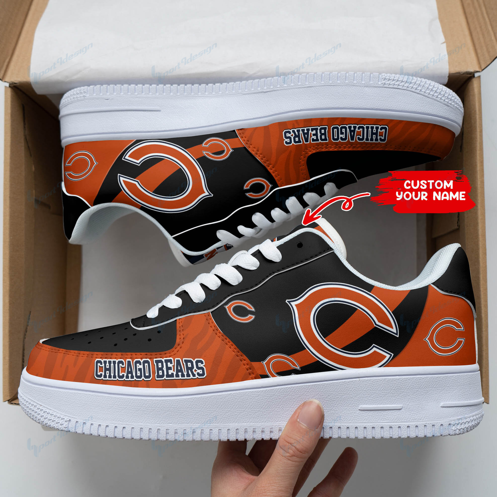 Chicago Bears Personalized Air Force 1 Shoes Bg148 For Men Women
