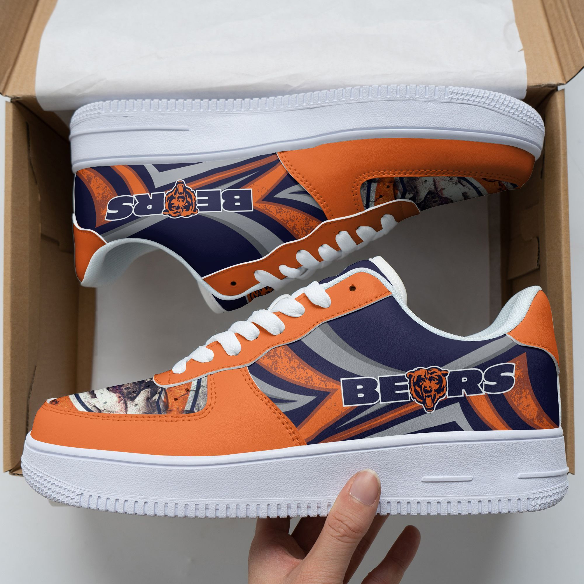 Chicago Bears Personalized Air Force 1 Shoes 161 For Men Women
