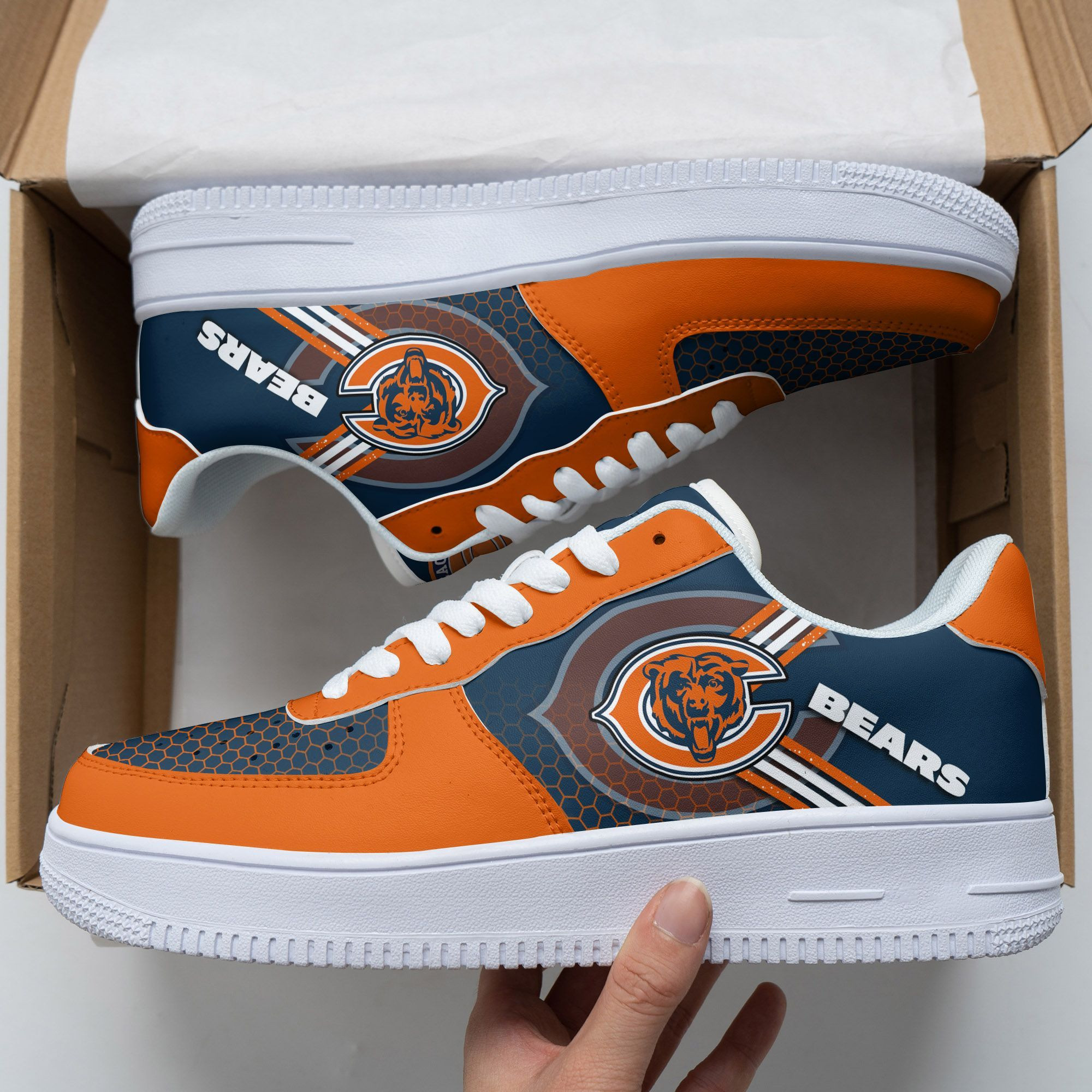 Chicago Bears Air Force 1 Shoes 156 For Men Women