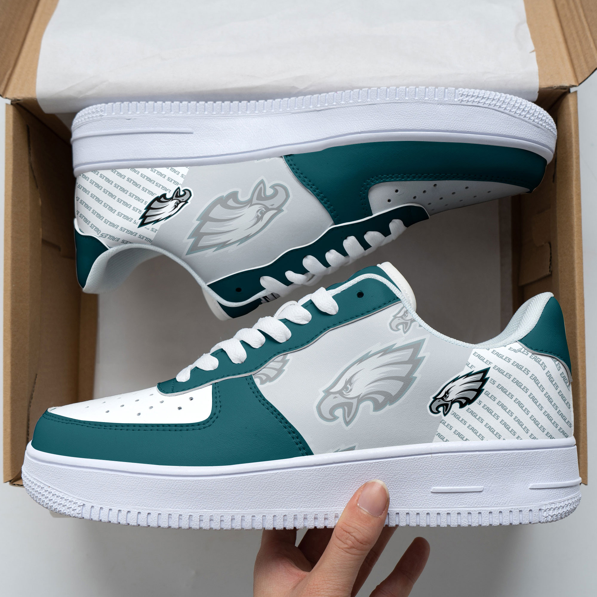 Philadelphia Eagles Air Force 1 Shoes Bg242 For Men Women