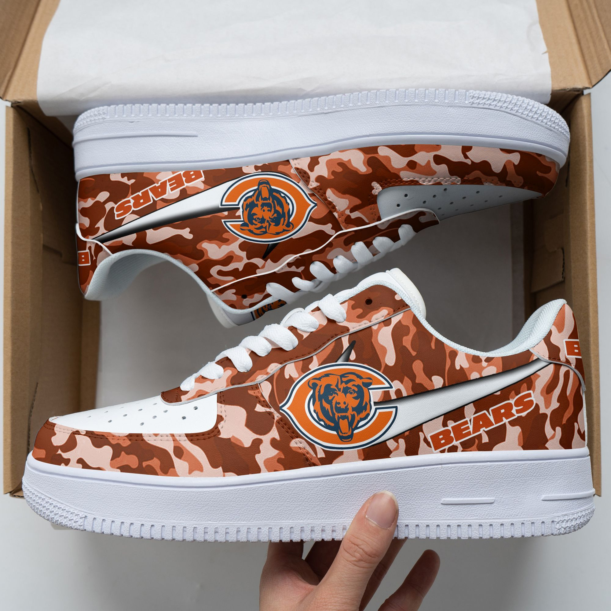 Chicago Bears Air Force 1 Shoes 136 For Men Women