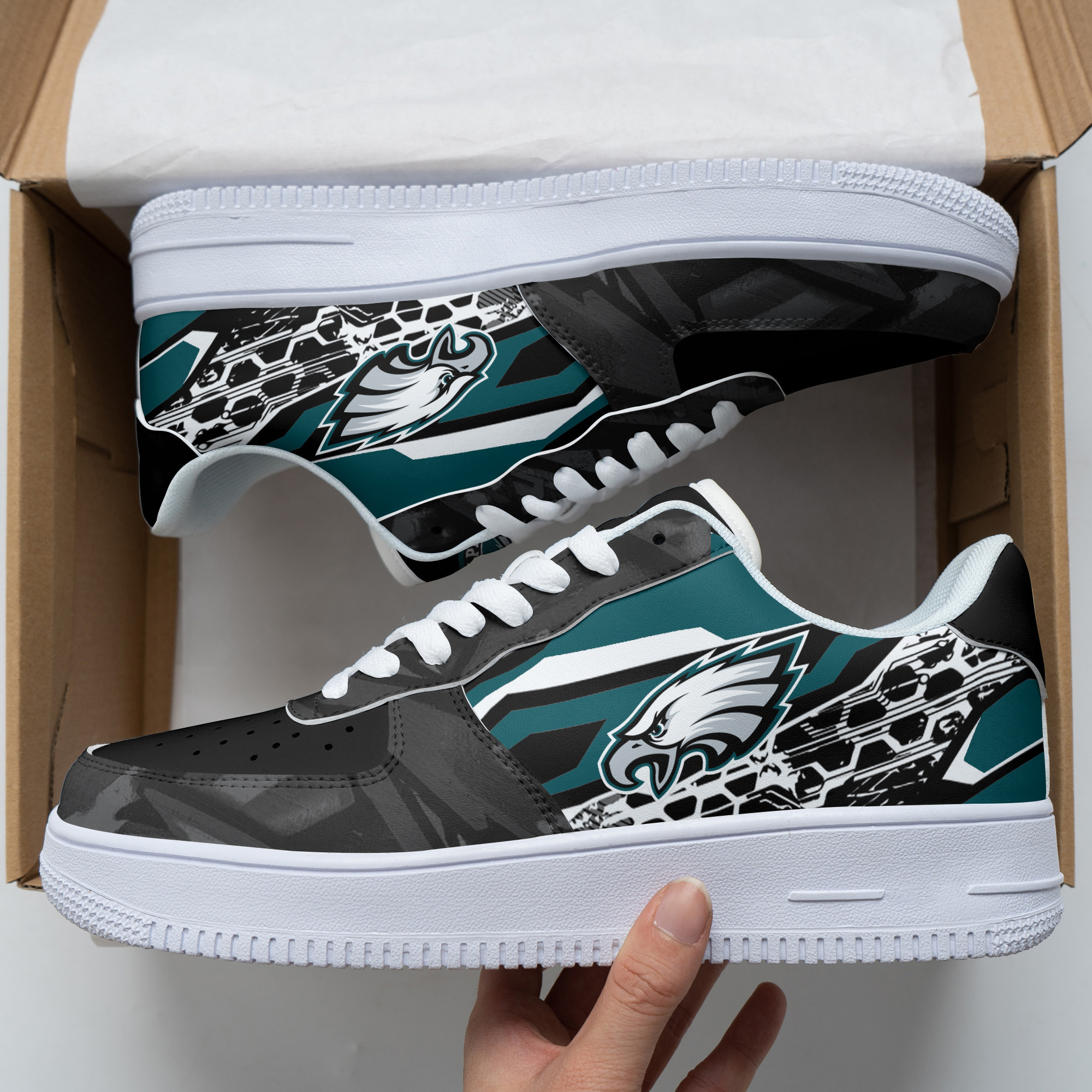 Philadelphia Eagles Air Force 1 Shoes 338 For Men Women