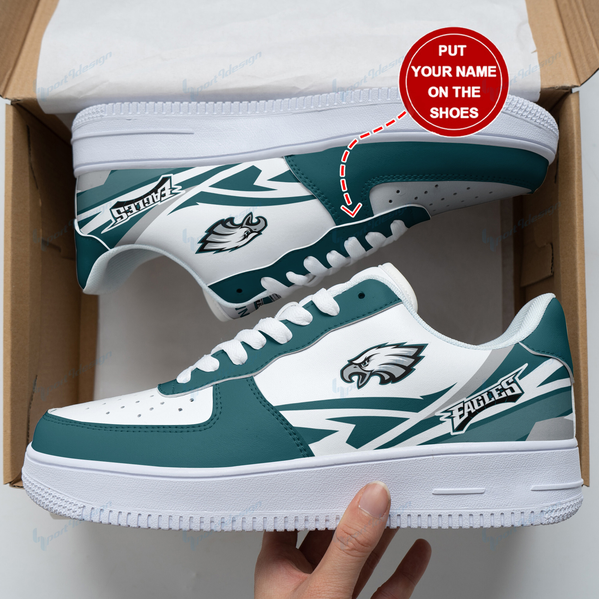 Philadelphia Eagles Personalized Air Force 1 Shoes Bg151 For Men Women