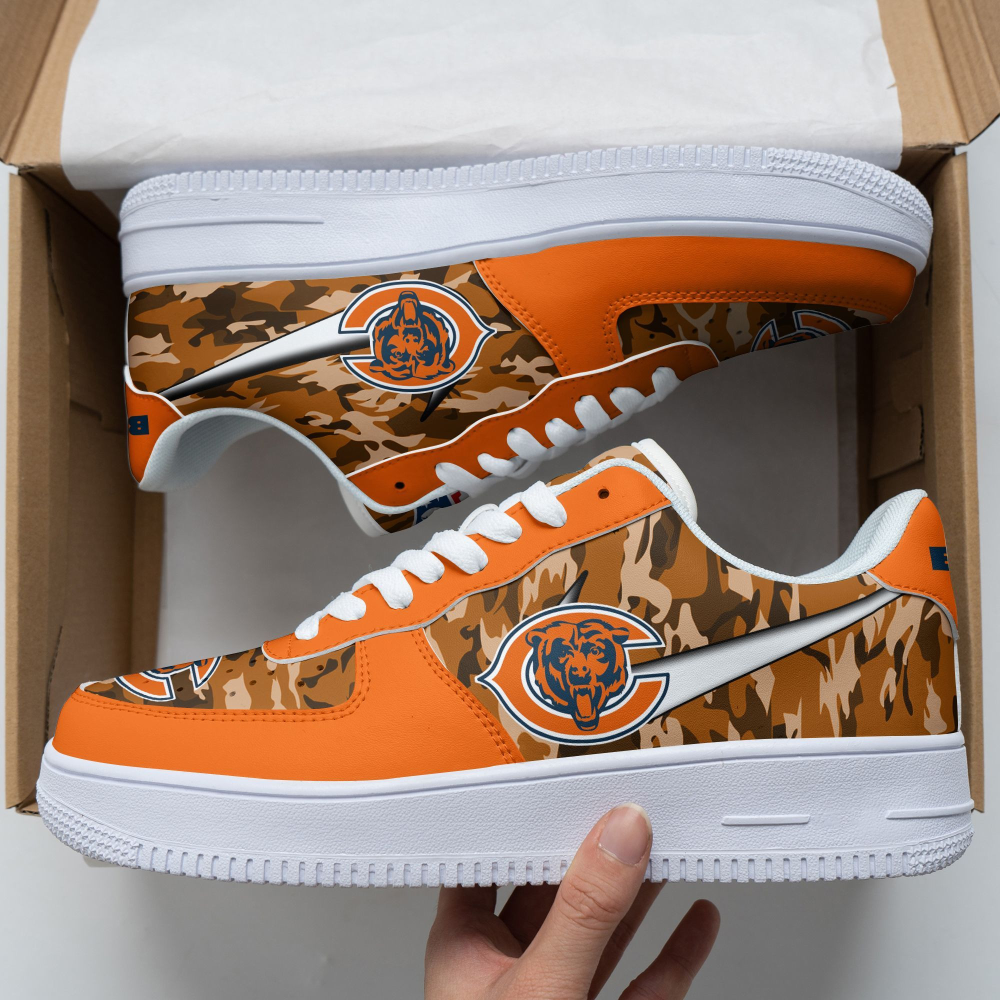 Chicago Bears Air Force 1 Sneakers 64 For Men Women