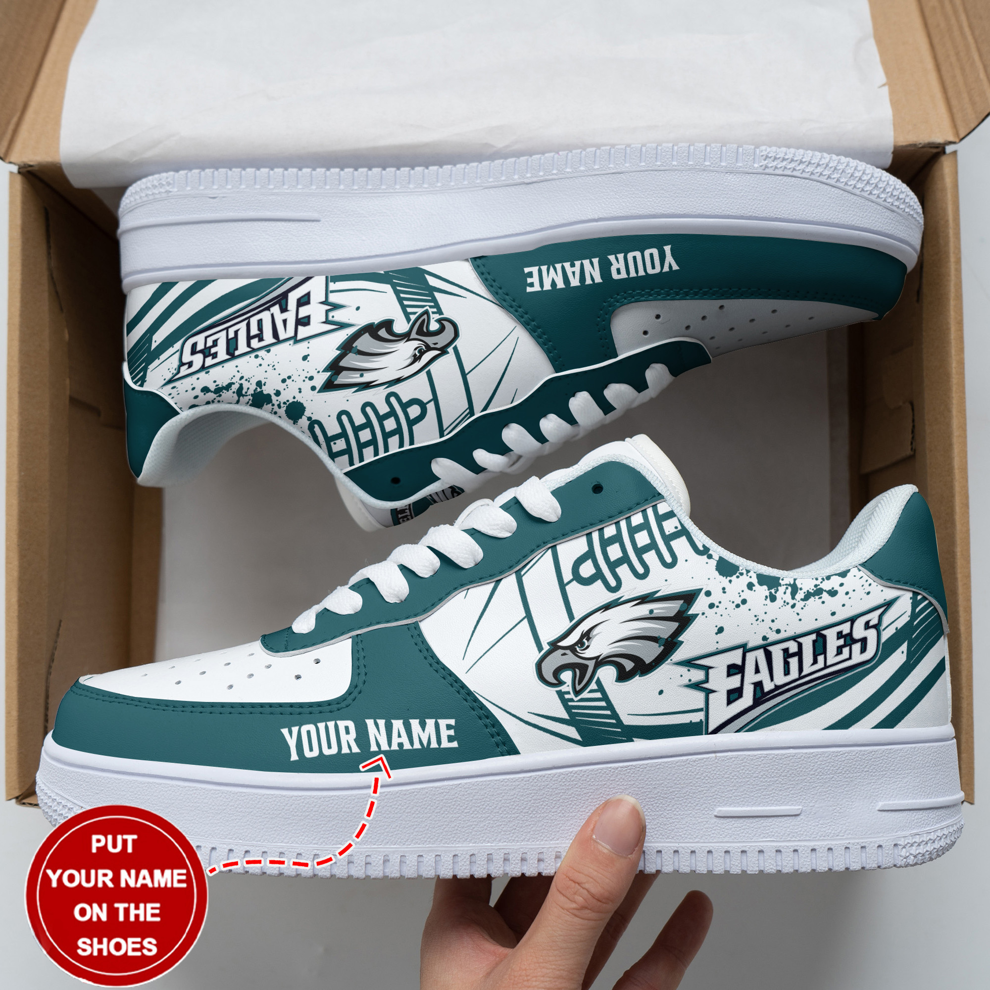 Philadelphia Eagles Air Force 1 Shoes Bg160 For Men Women