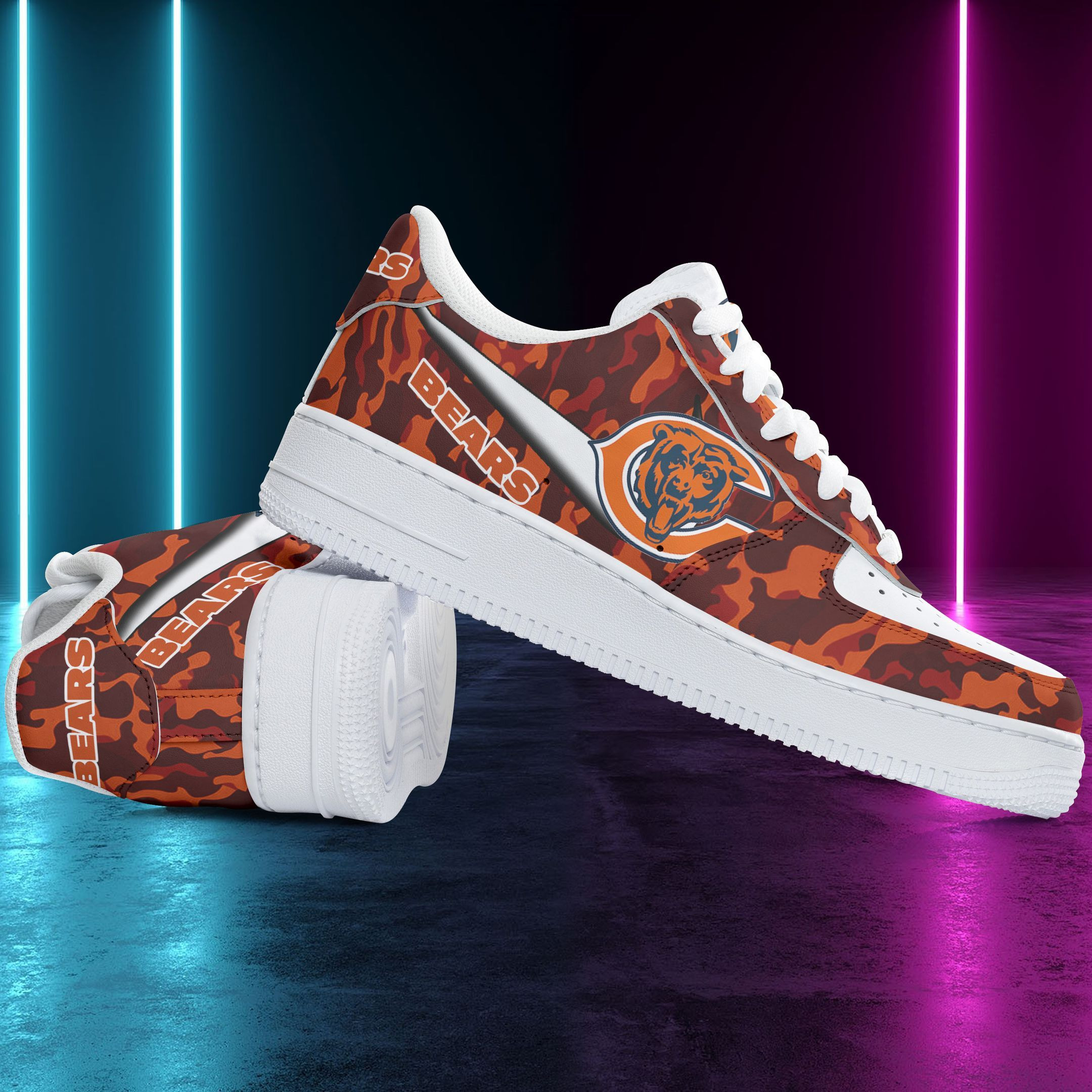 Chicago Bears Air Force 1 Shoes 141 For Men Women