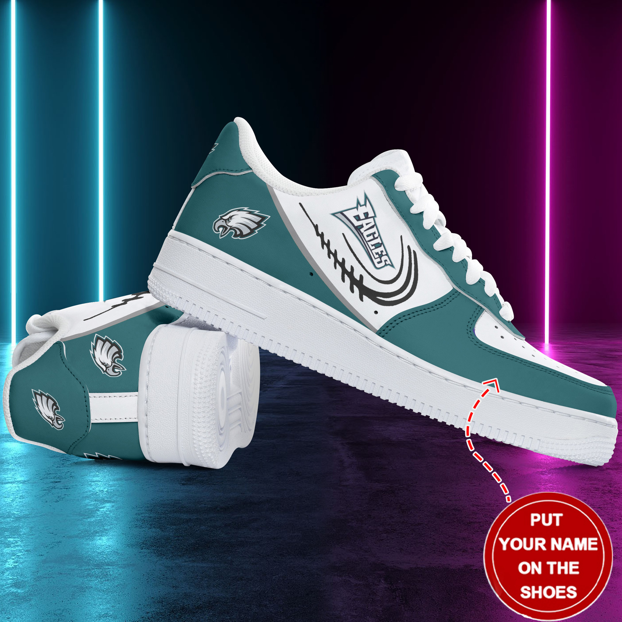Philadelphia Eagles Air Force 1 Shoes 348 For Men Women