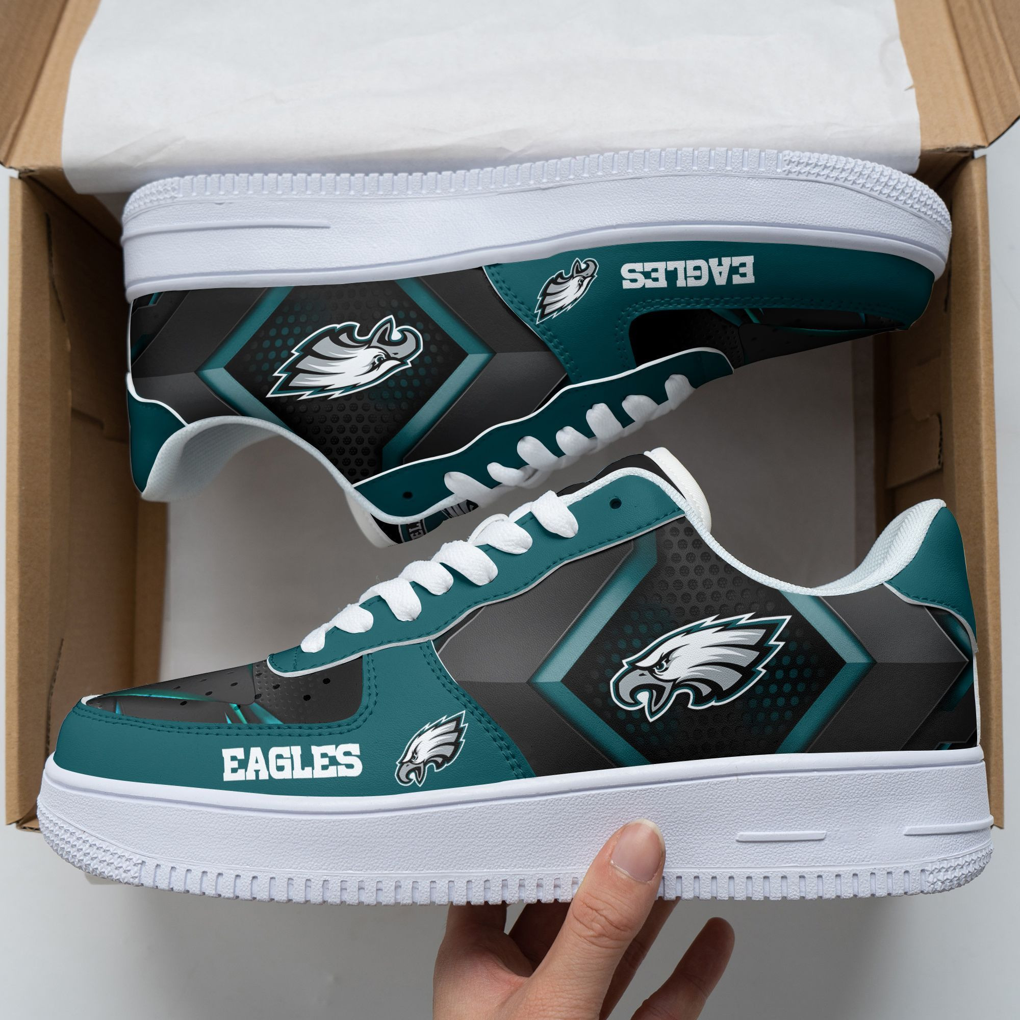 Philadelphia Eagles Air Force 1 Shoes 196 For Men Women
