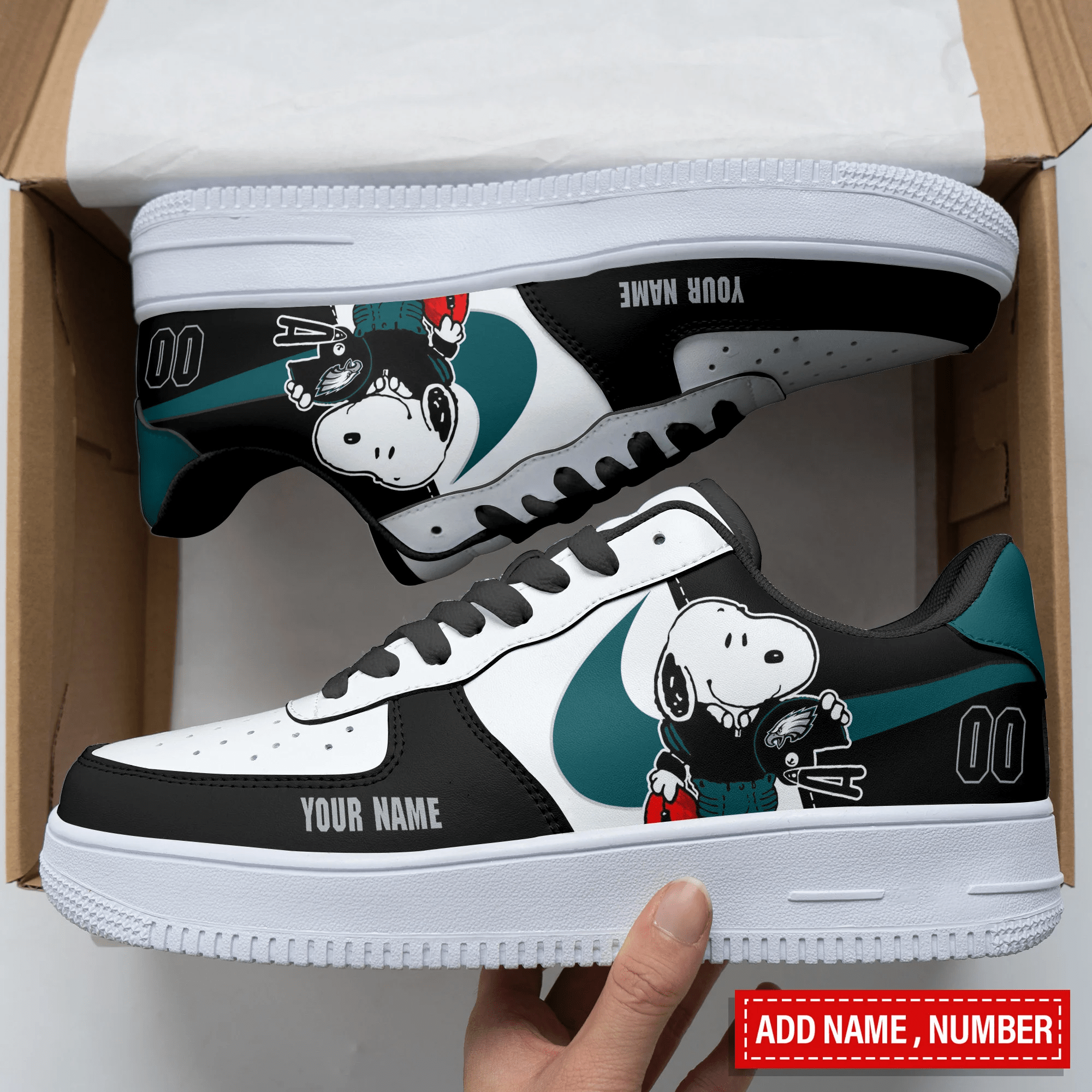 Philadelphia Eagles Personalized Air Force 1 Shoes Bg326 For Men Women