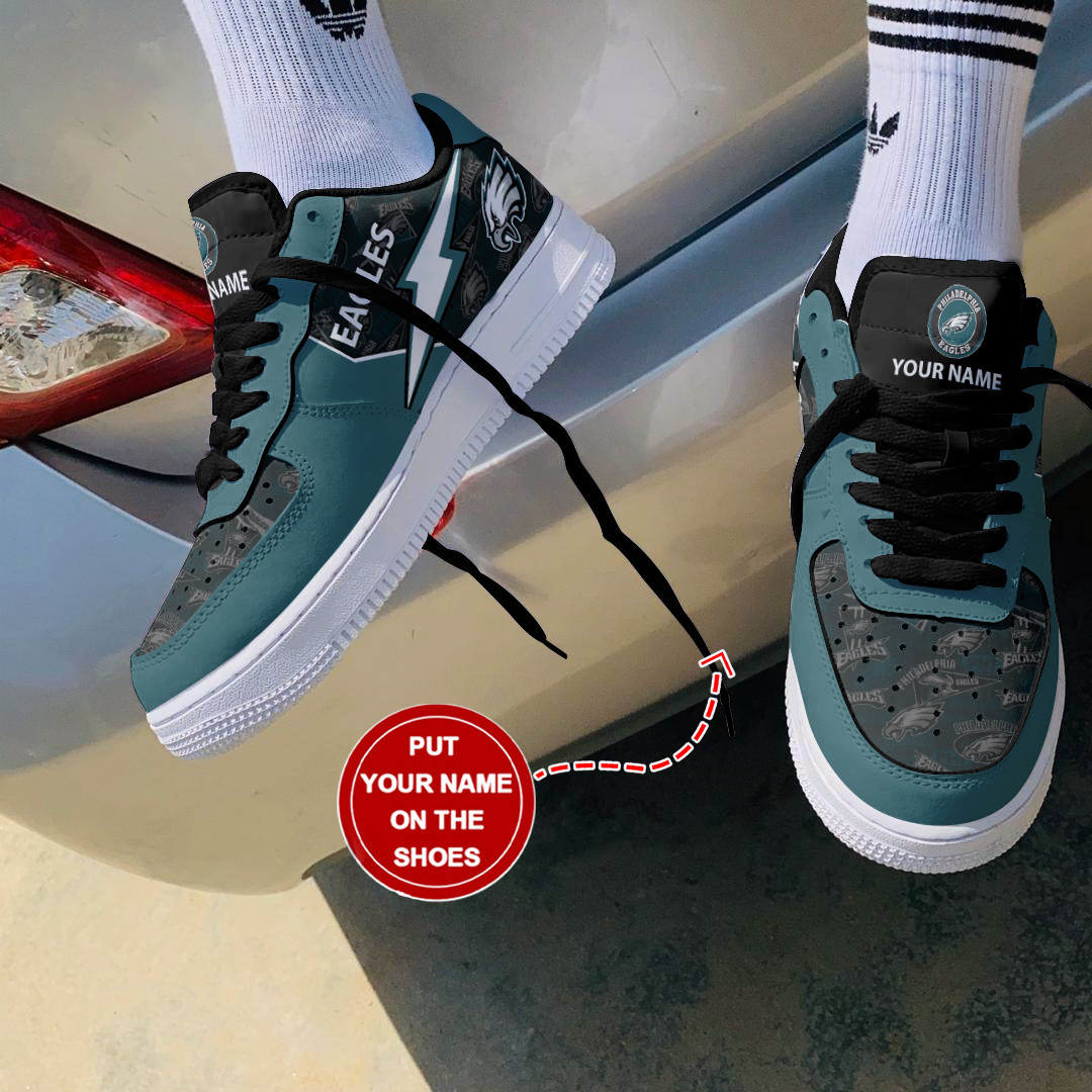 Philadelphia Eagles Personalized Air Force 1 Shoes Bg281 For Men Women