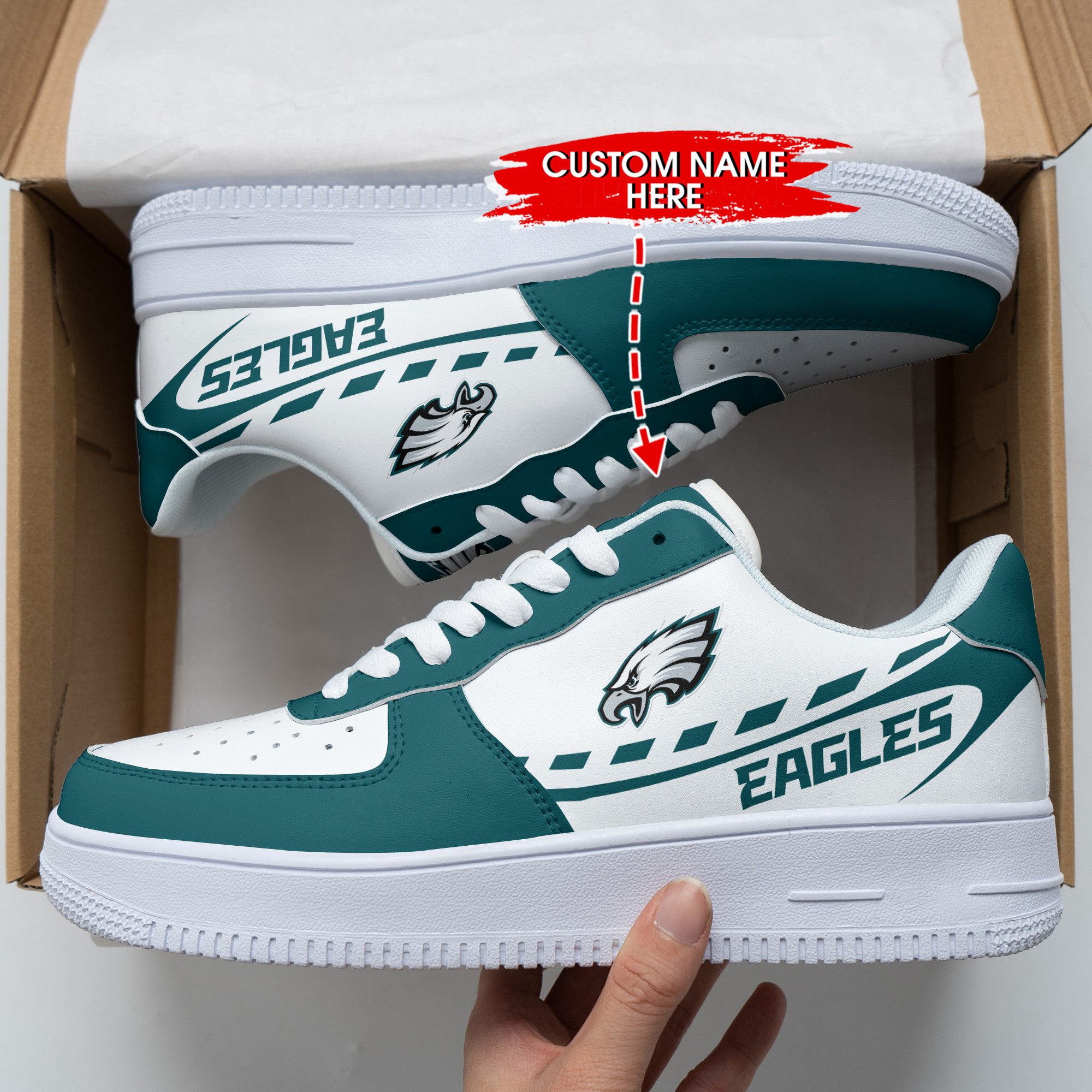 Philadelphia Eagles Personalized Air Force 1 Shoes Bg335 For Men Women