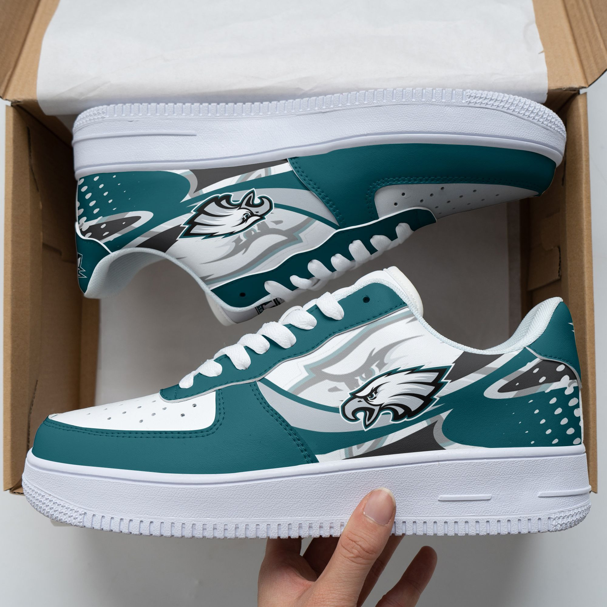 Philadelphia Eagles Air Force 1 Shoes 241 For Men Women