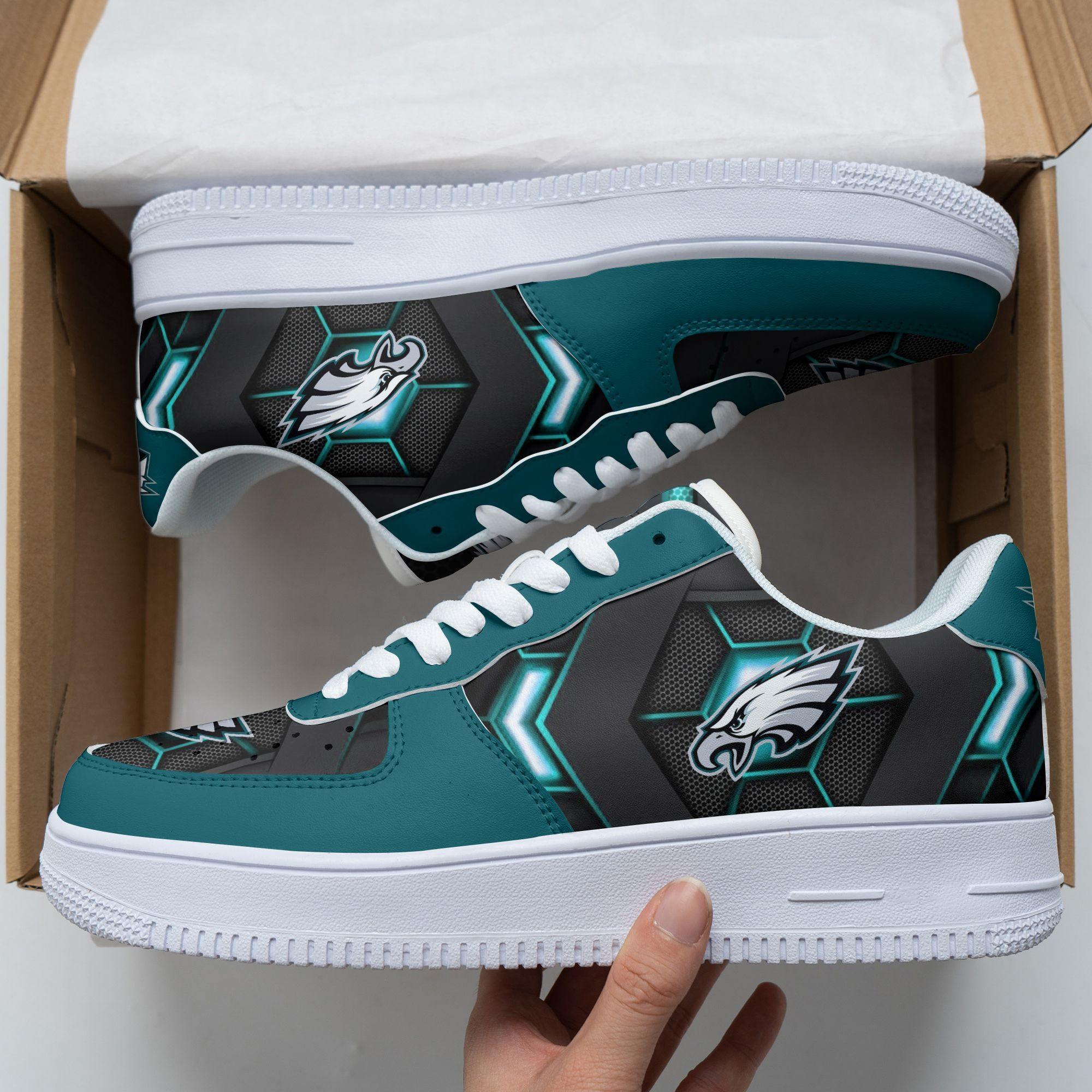 Philadelphia Eagles Air Force 1 Sneakers 105 For Men Women