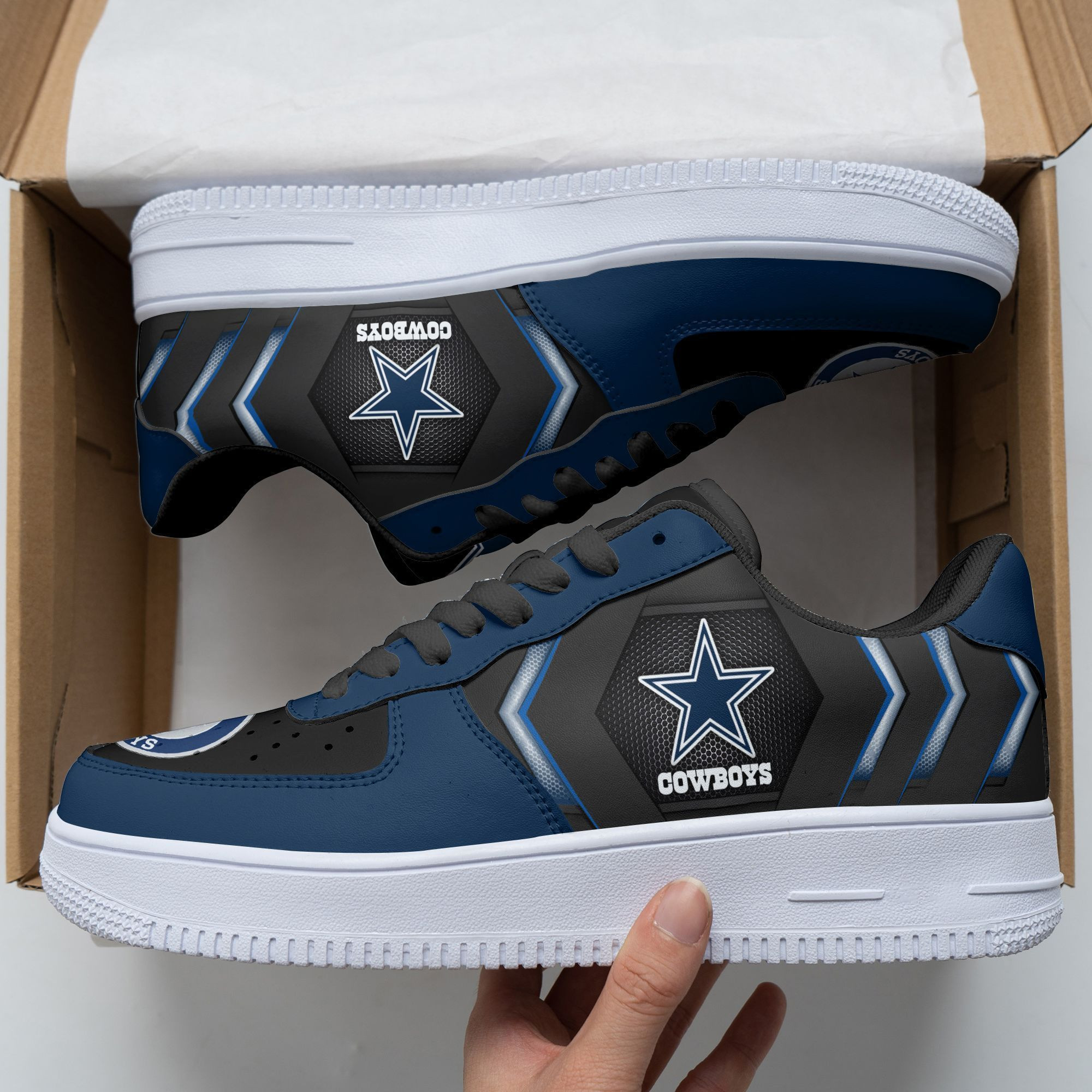 Dallas Cowboys Air Force 1 Sneakers 46 For Men Women