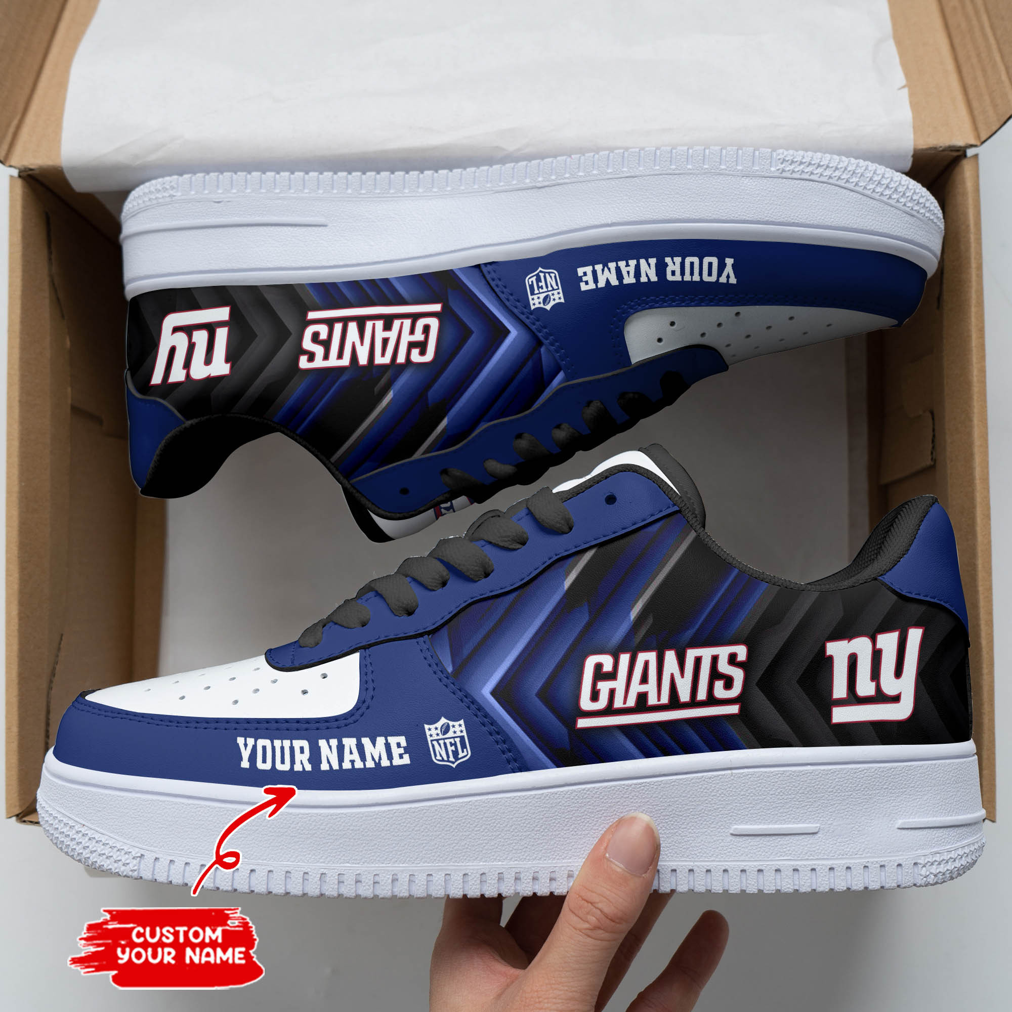 New York Giants Personalized Air Force 1 Shoes Bg170 For Men Women