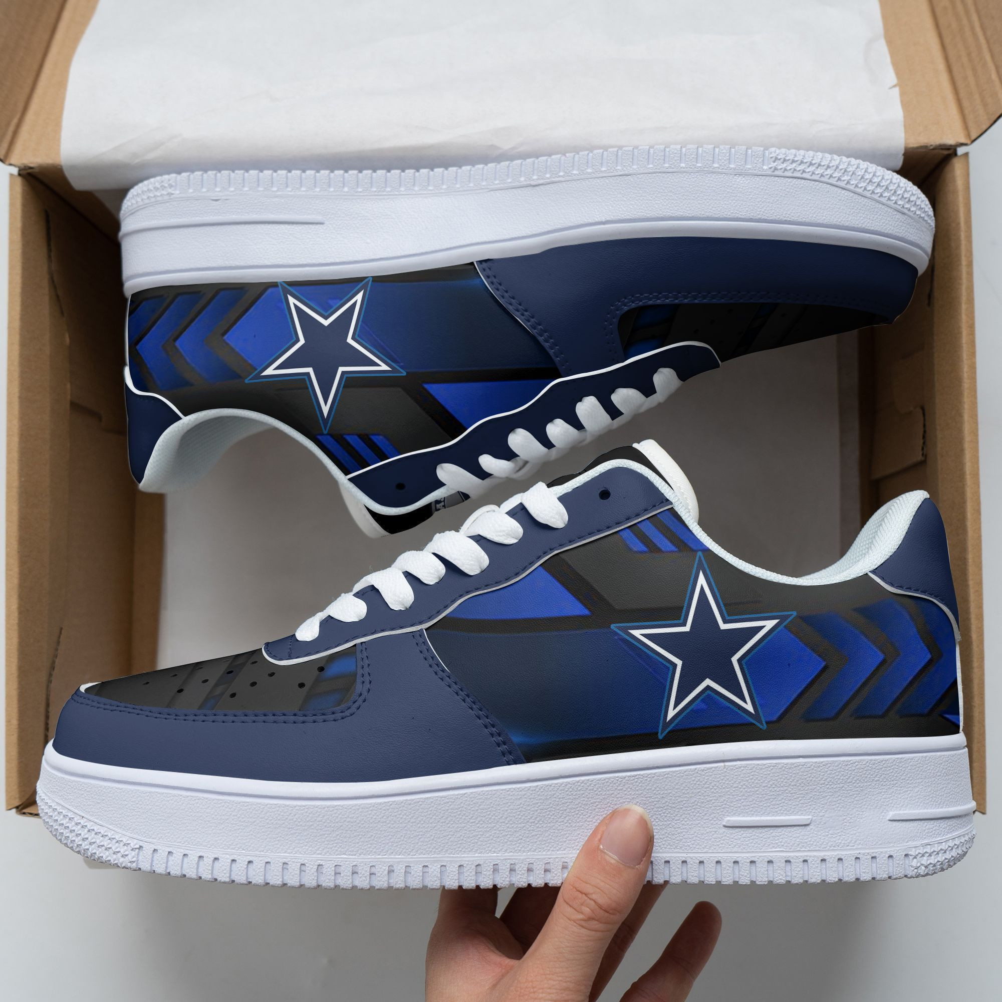 Dallas Cowboys Air Force 1 Sneakers 55 For Men Women