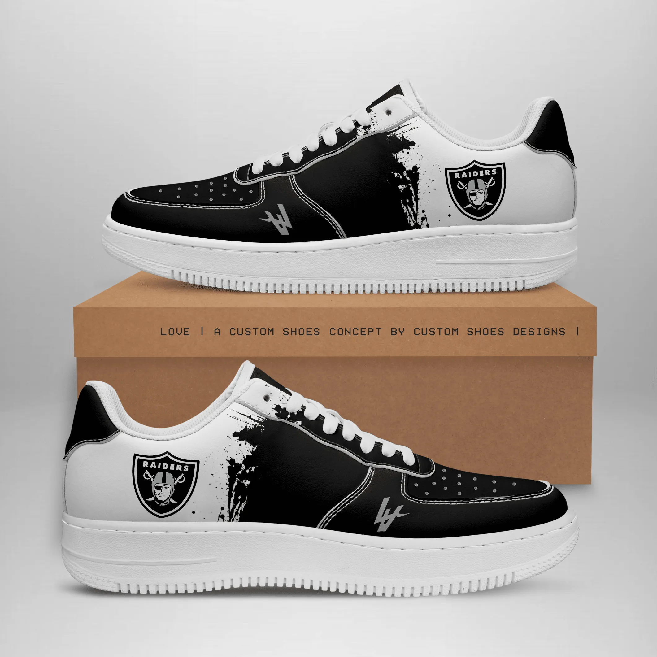 Las Vegas Raiders Air Force 1 Shoes Bg247 For Men Women