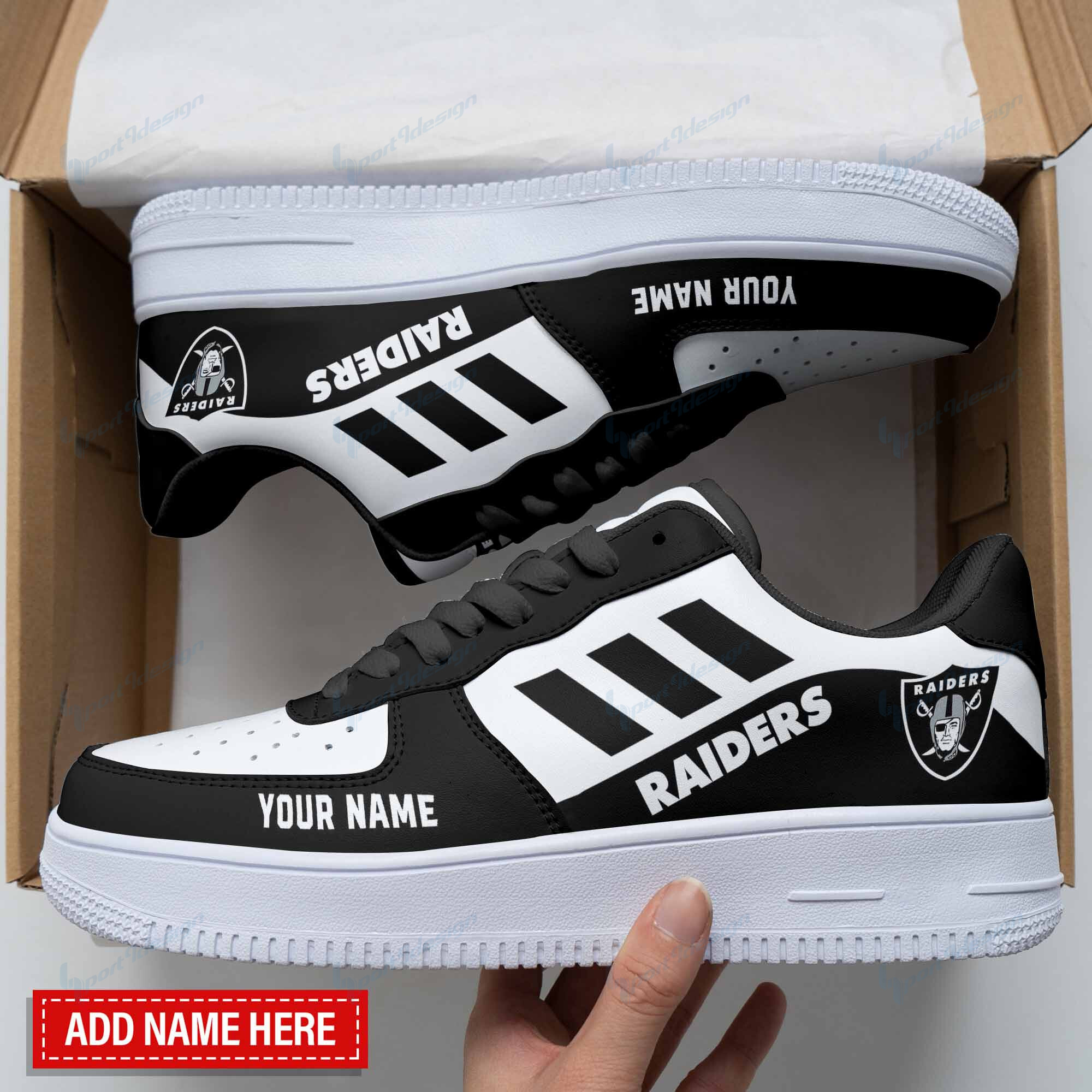 Las Vegas Raiders Personalized Air Force 1 Shoes Bg127 For Men Women