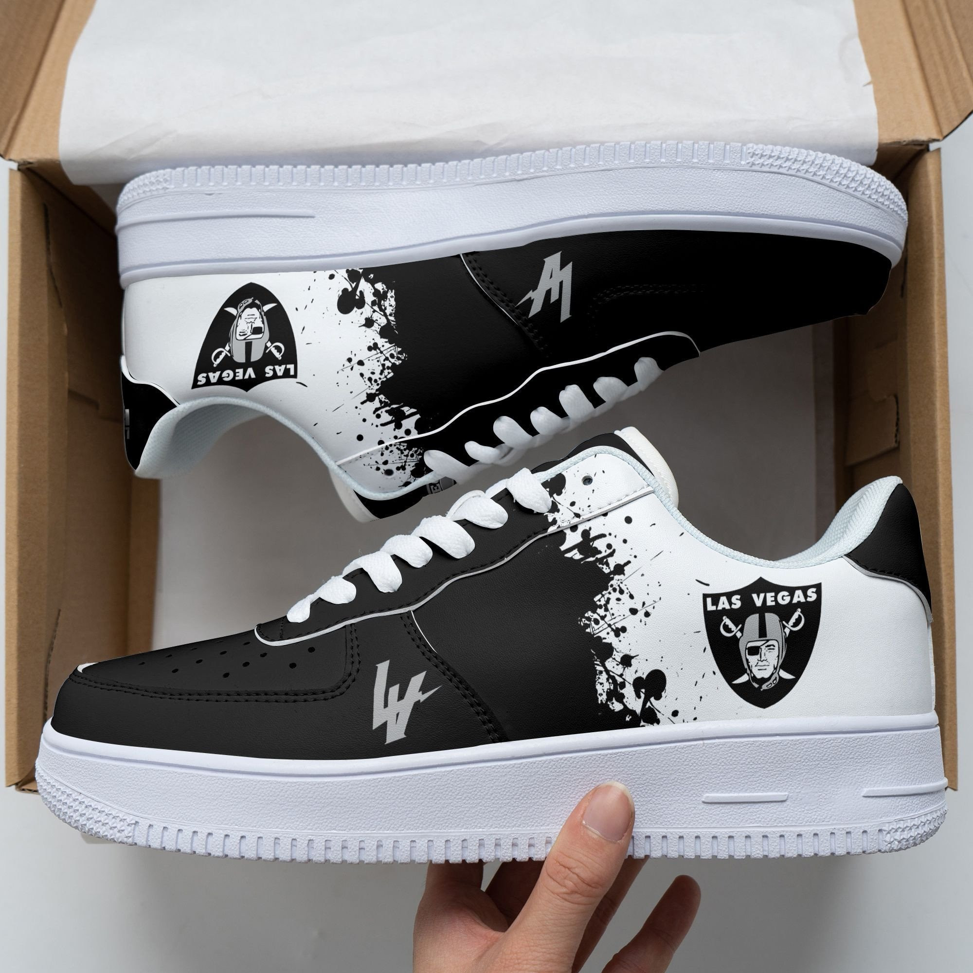 Las Vegas Raiders Air Force 1 Shoes 188 For Men Women
