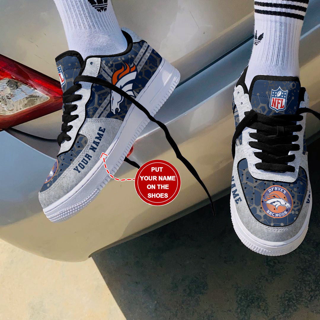 Denver Broncos Personalized Air Force 1 Shoes Bg188 For Men Women
