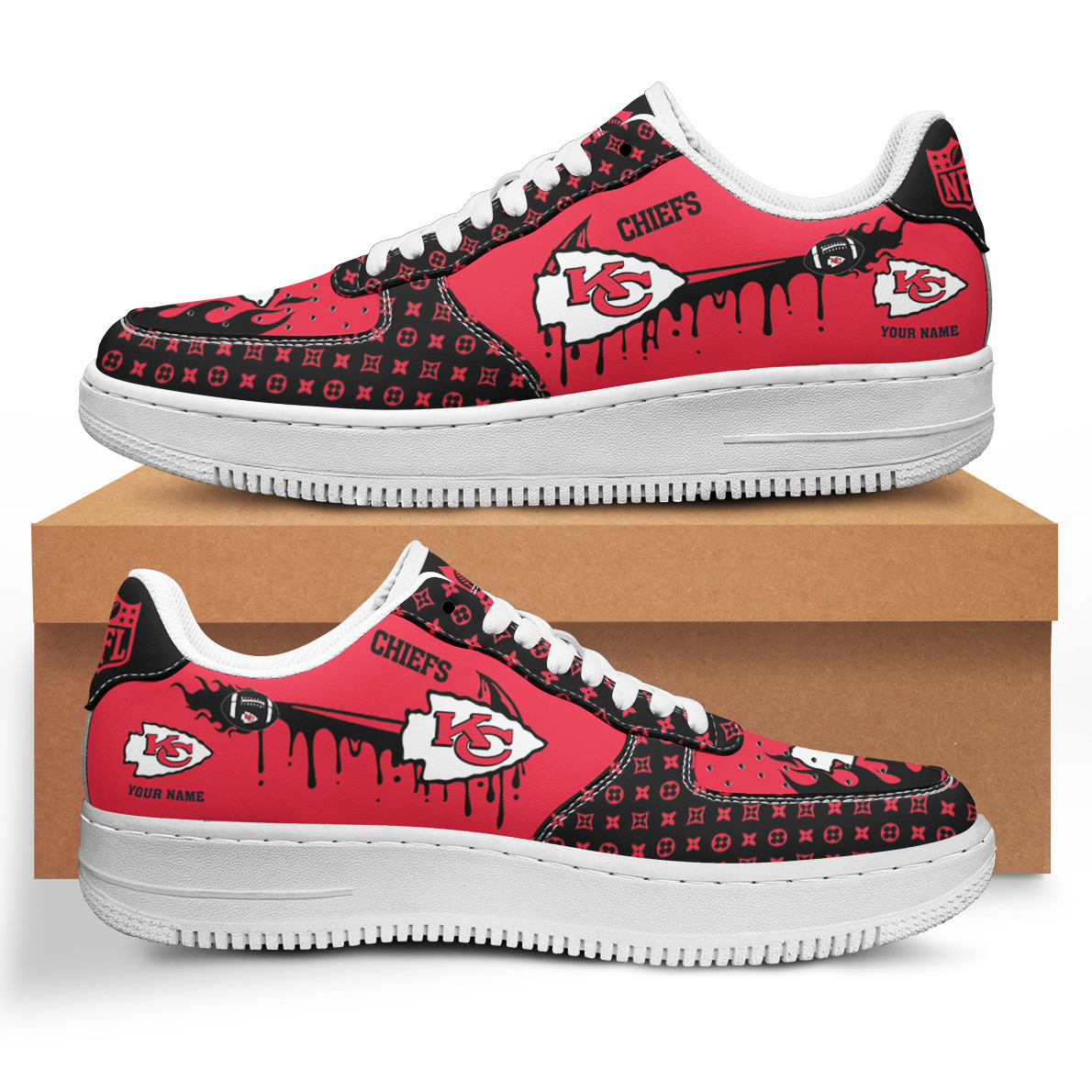 Kansas City Chiefs Air Force 1 Shoes Bg59 For Men Women