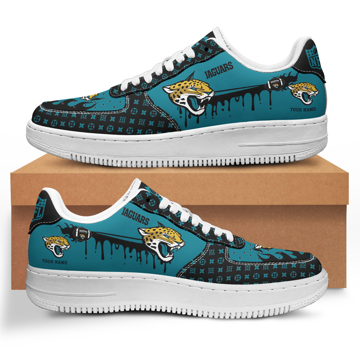 Jacksonville Jaguars Air Force 1 Shoes Bg58 For Men Women
