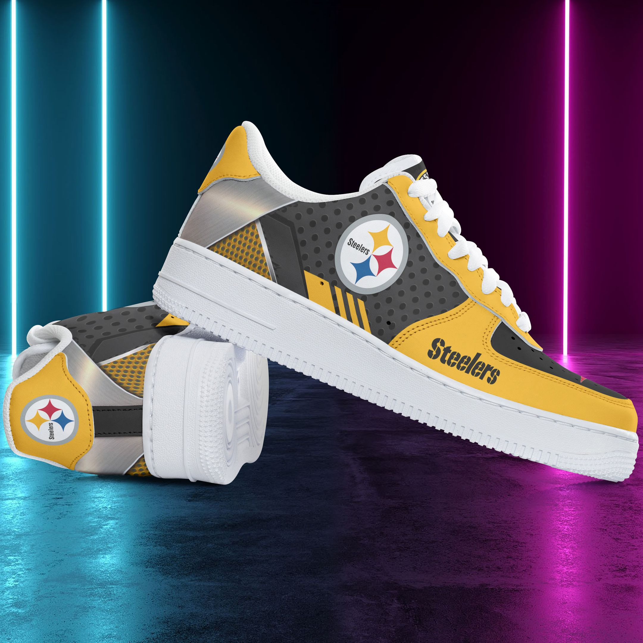 Pittsburgh Steelers Air Force 1 Sneakers 131 For Men Women