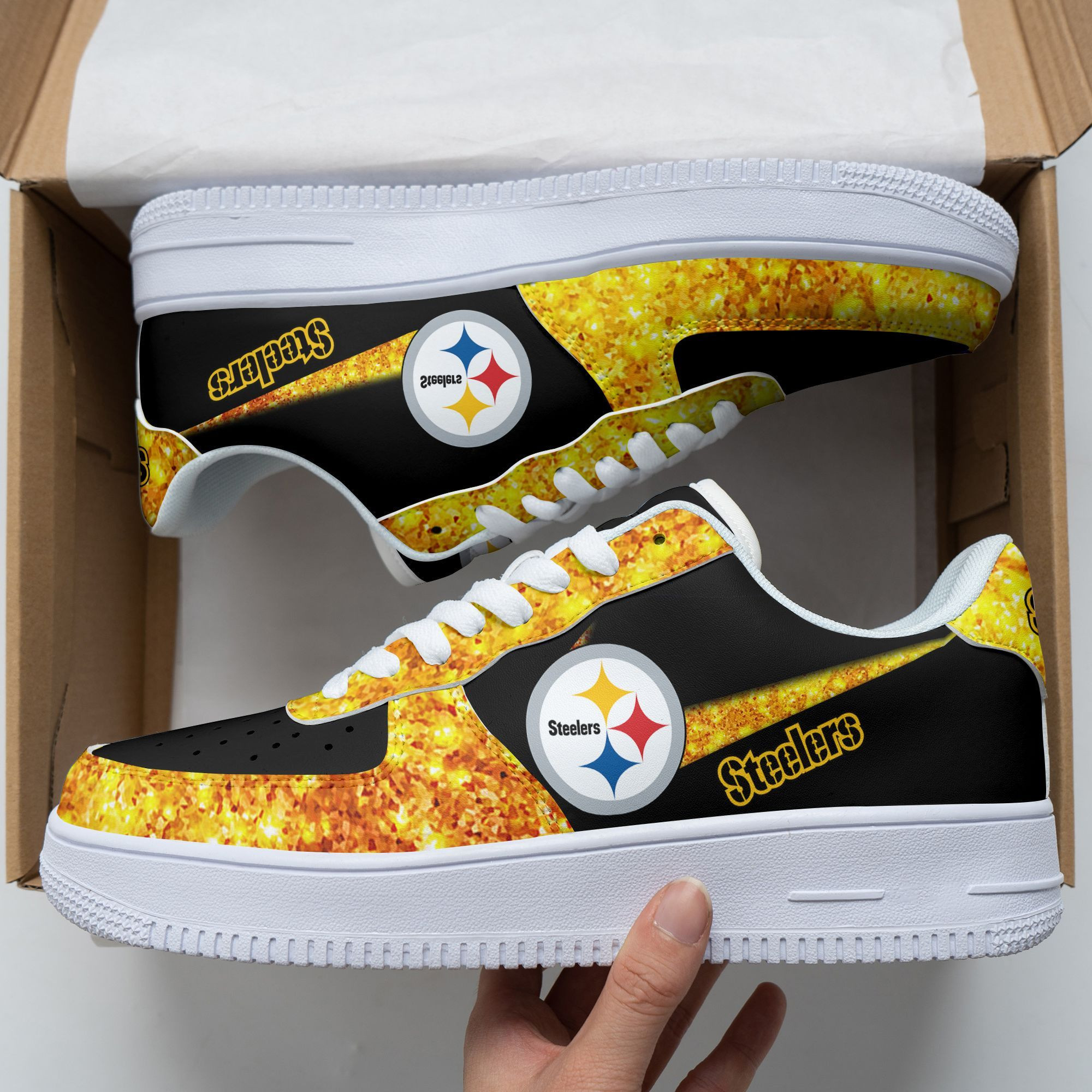 Pittsburgh Steelers Air Force 1 Sneakers 78 For Men Women