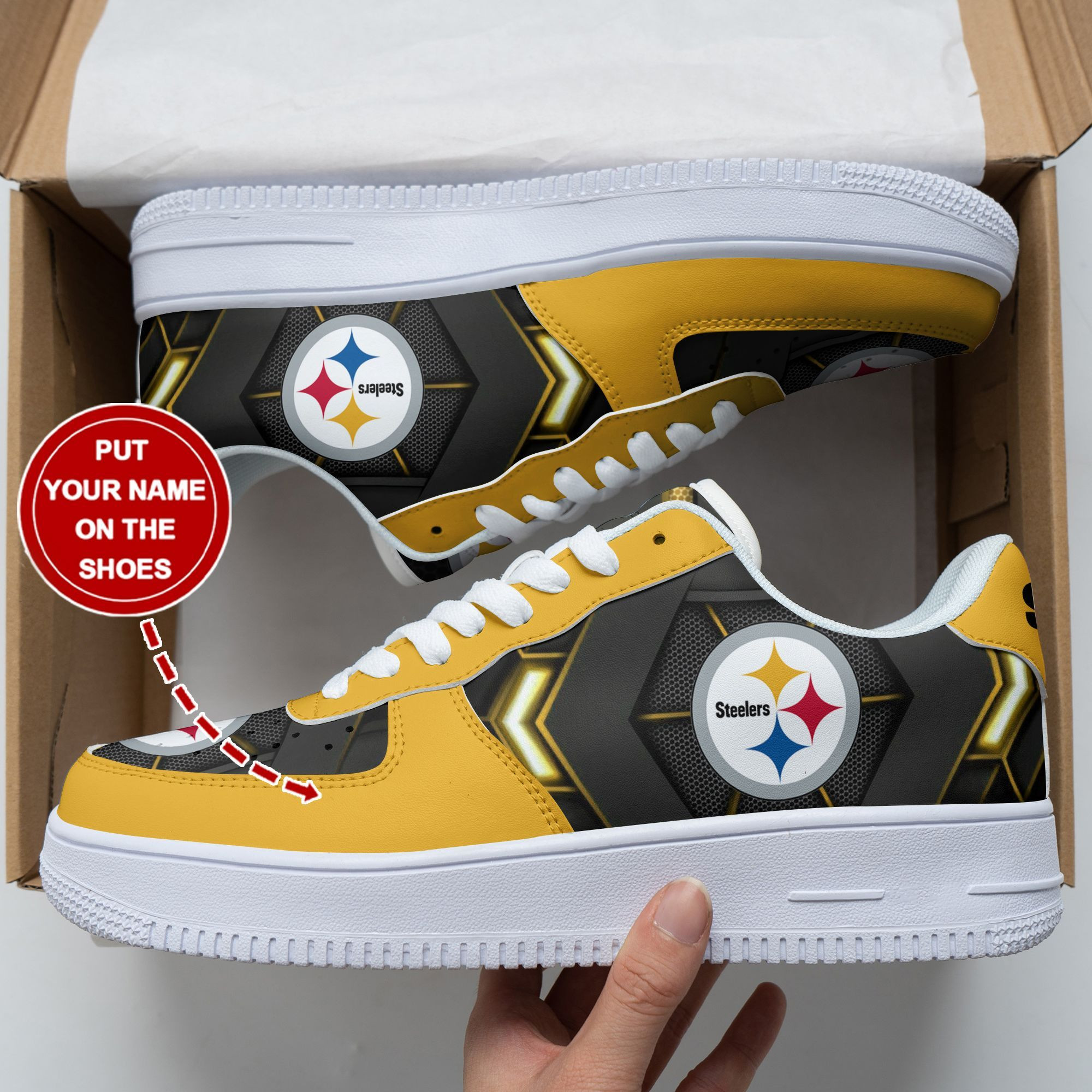 Pittsburgh Steelers Air Force 1 Sneakers 103 For Men Women