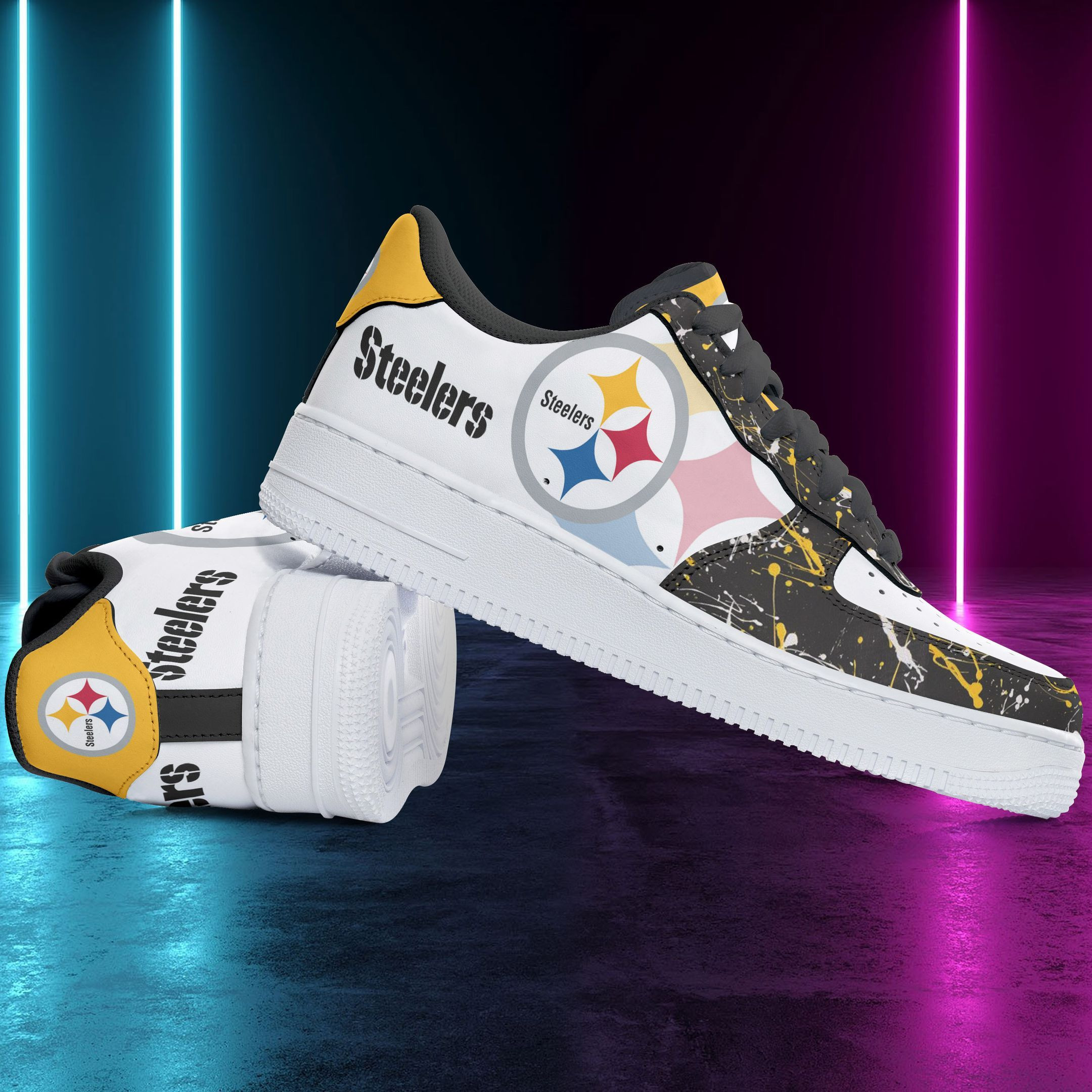 Pittsburgh Steelers Air Force 1 Sneakers 101 For Men Women